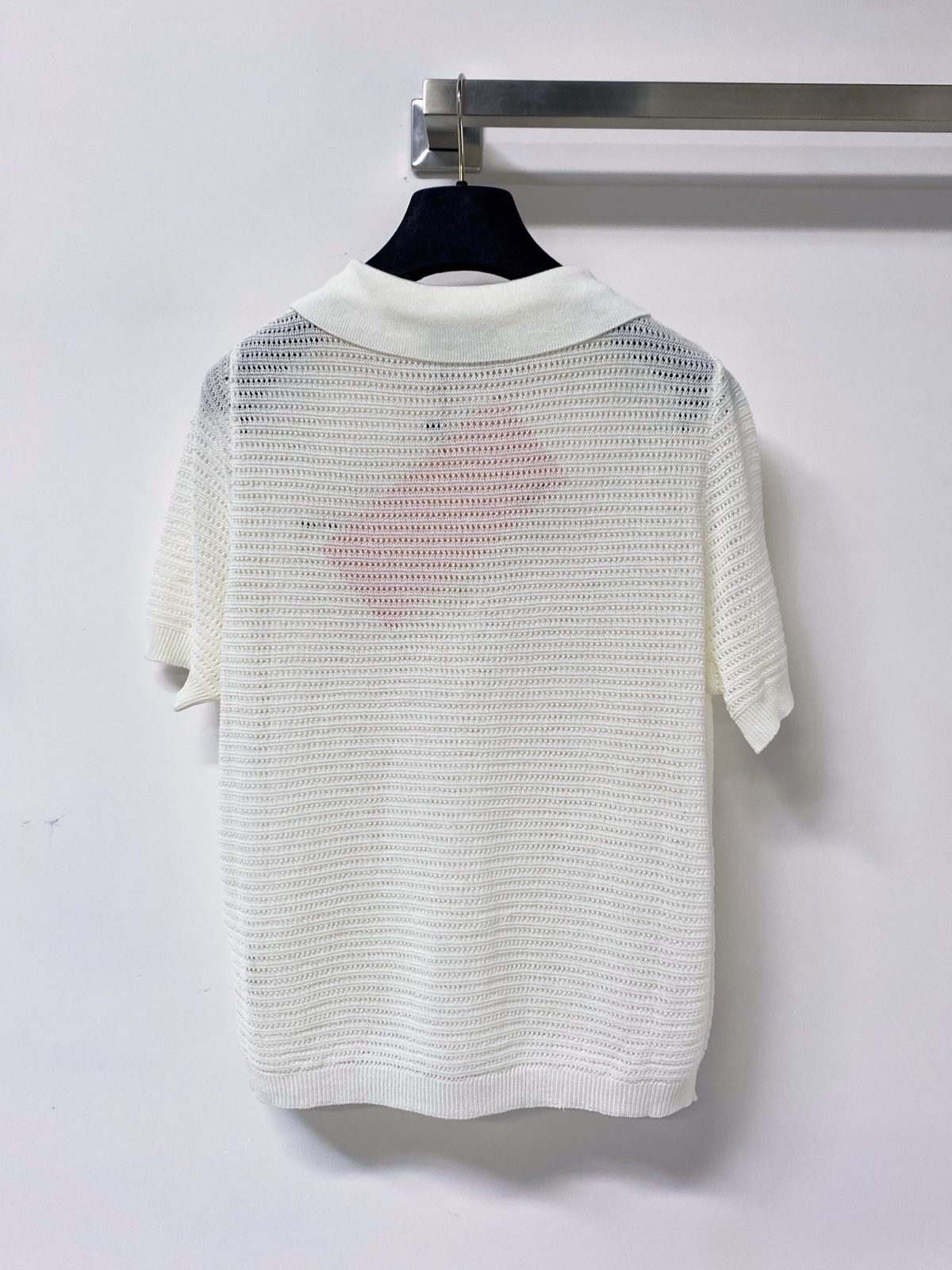 Miu Miu Textured Knit Polo Shirt