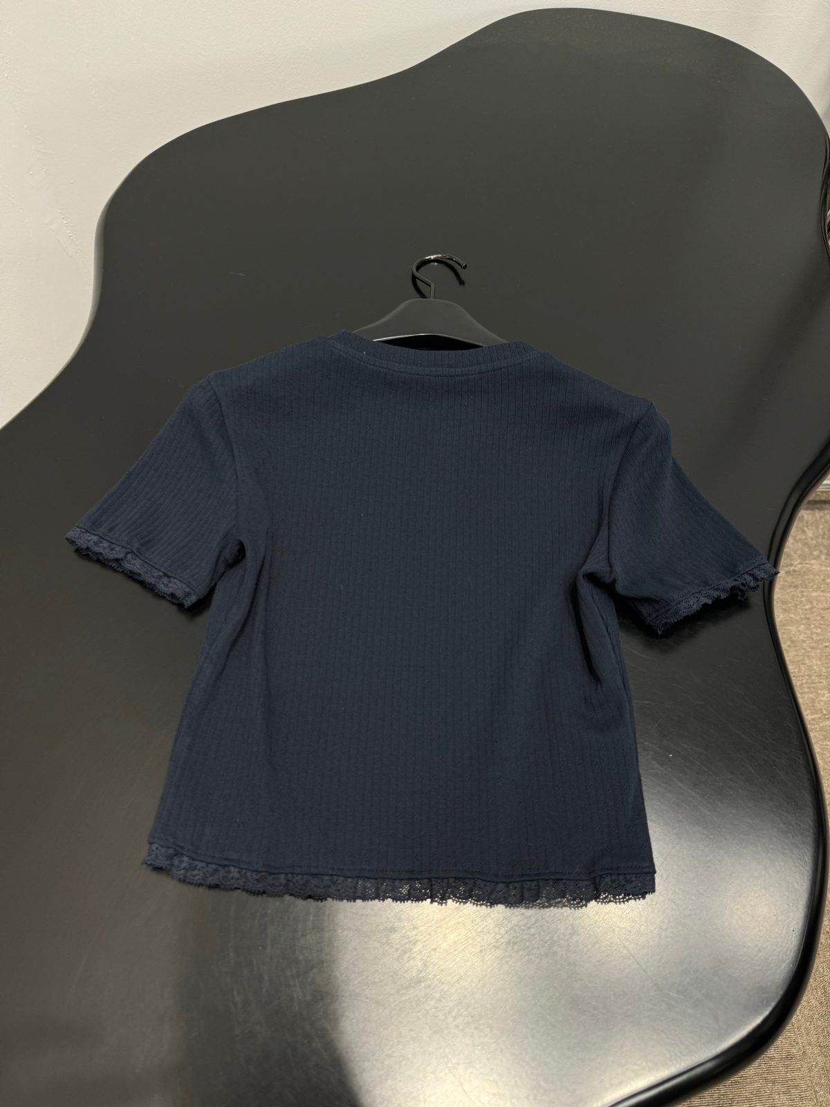 Miu Miu Ribbed Crewneck T-Shirt