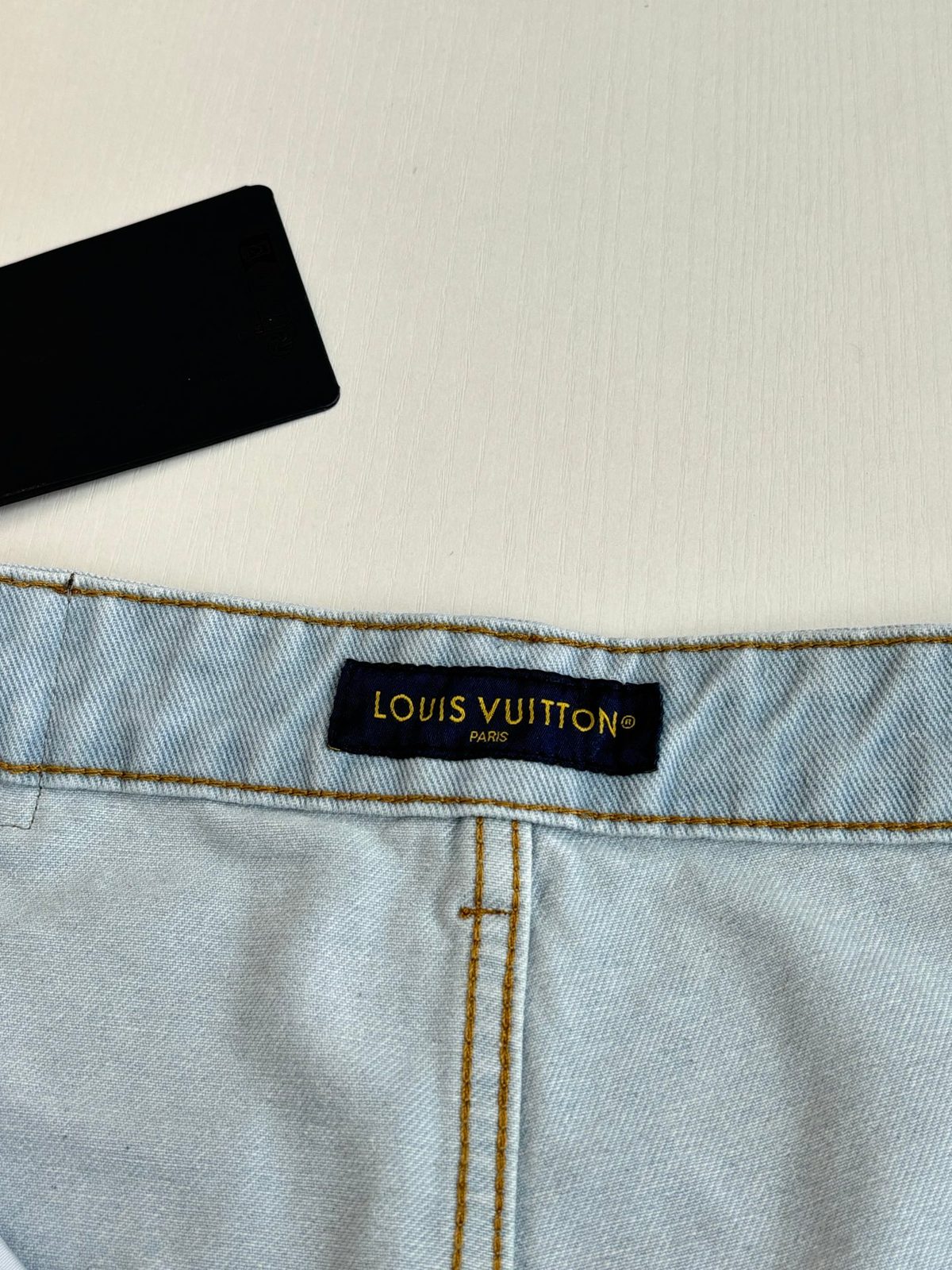 Louis Vuitton Light Blue Denim Cargo Shorts