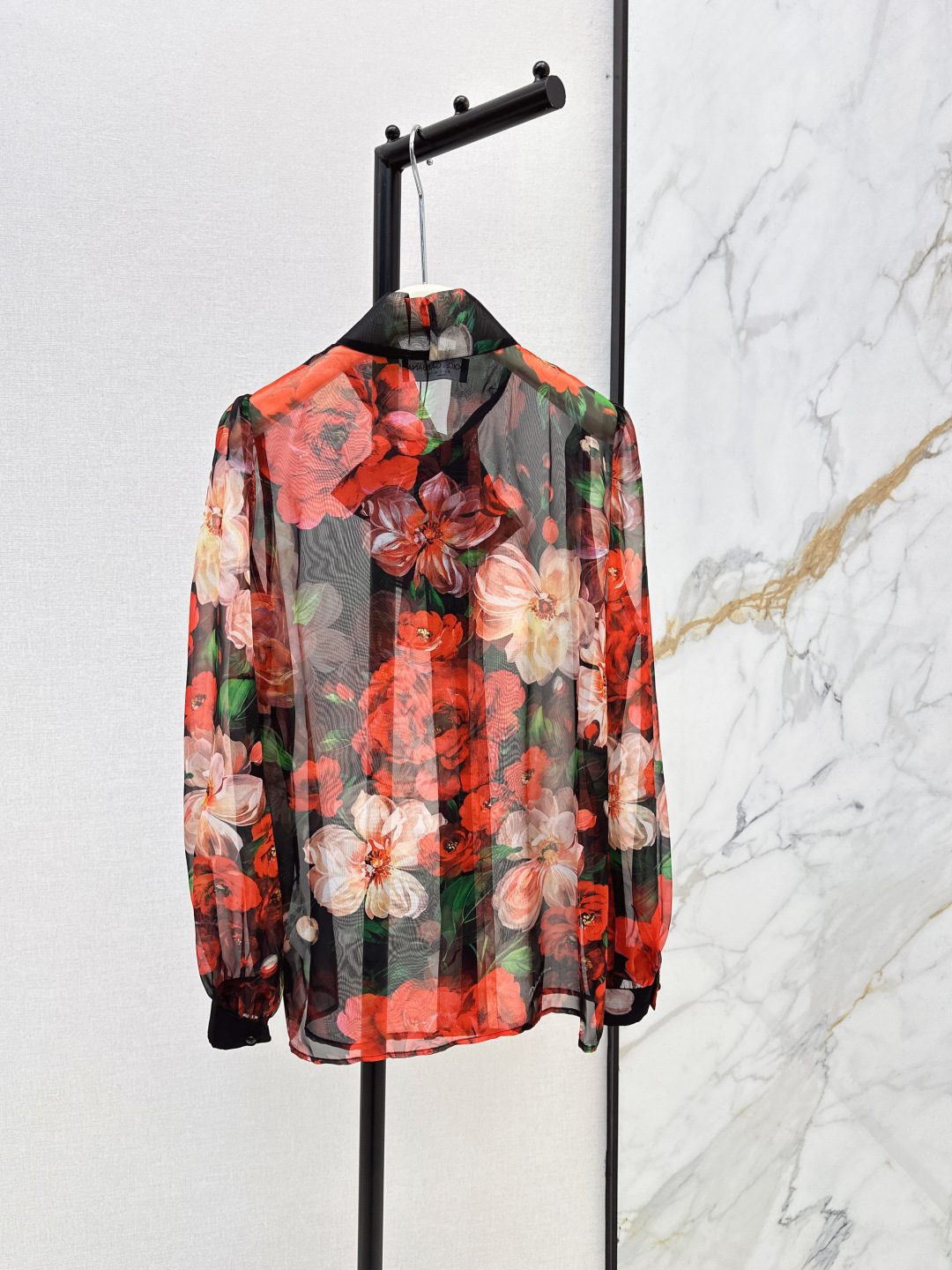 Dolce & Gabbana Floral Print Silk Shirt