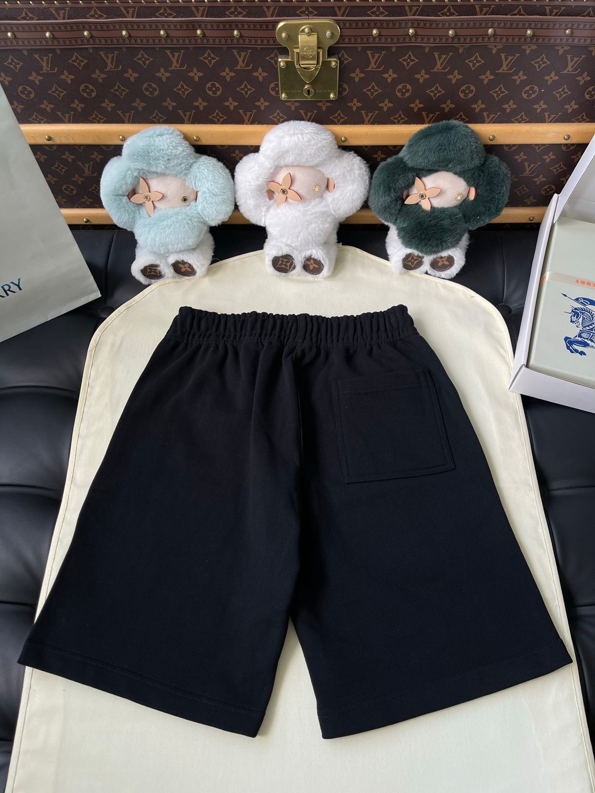 Burberry Black Drawstring Shorts