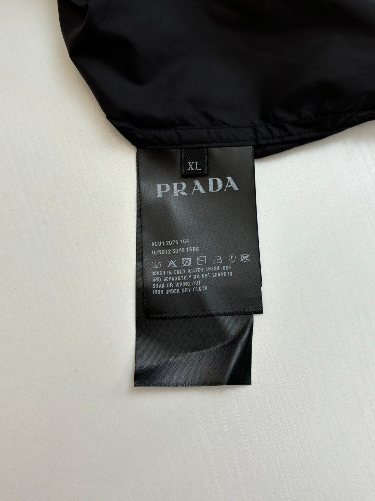 Prada Black Nylon Short Sleeve Shirt Jacket