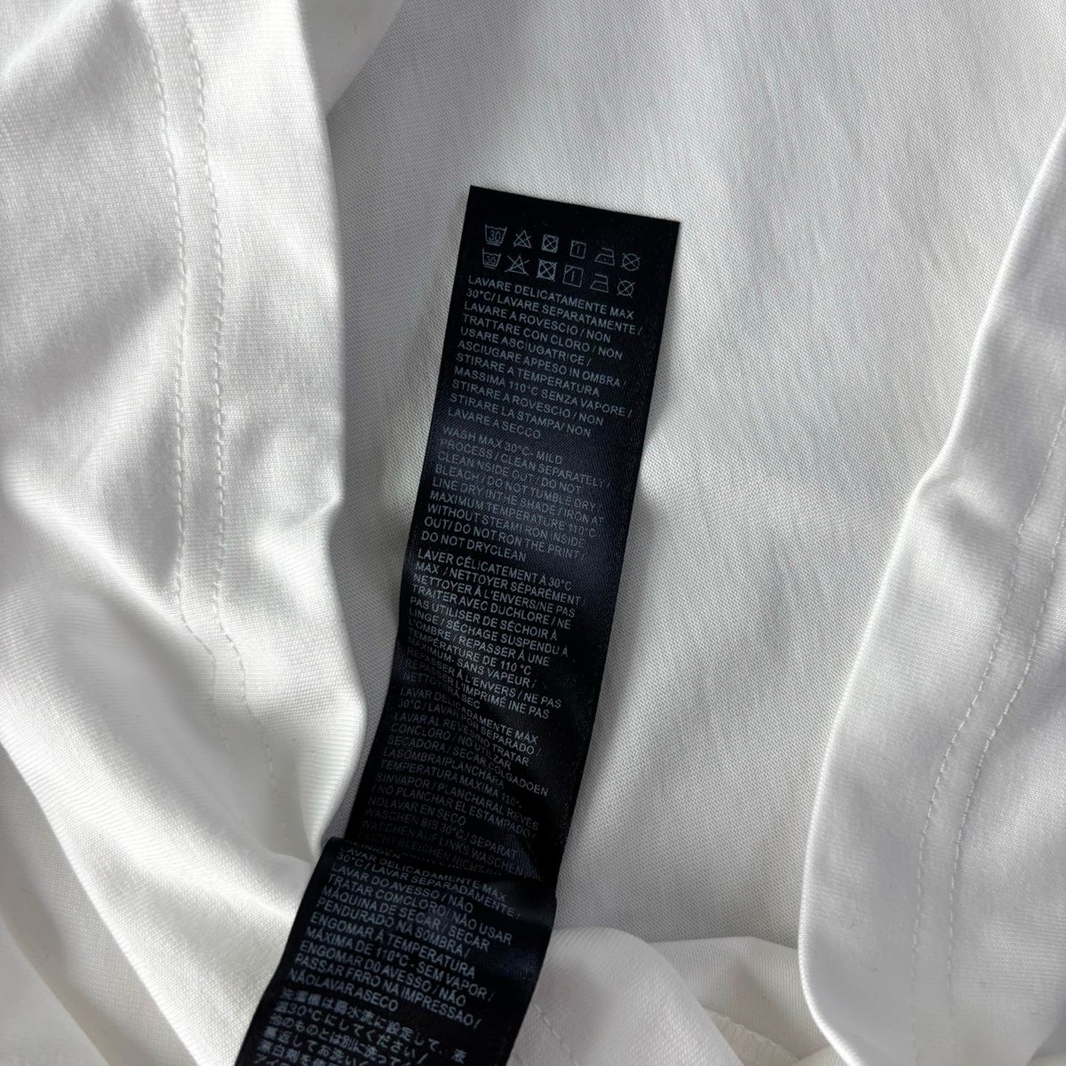 Balenciaga Blurred Logo Distressed T-Shirt