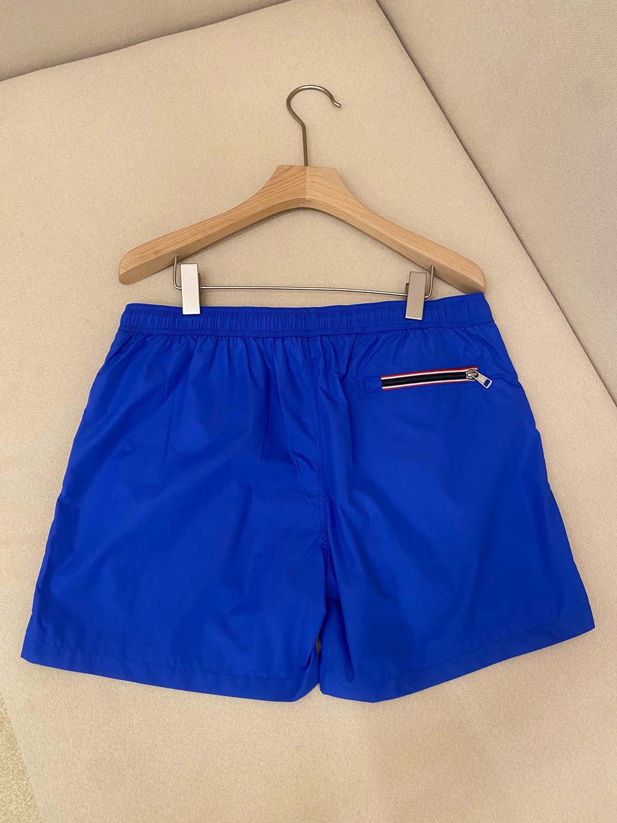 Moncler Nylon Swim Shorts Blue