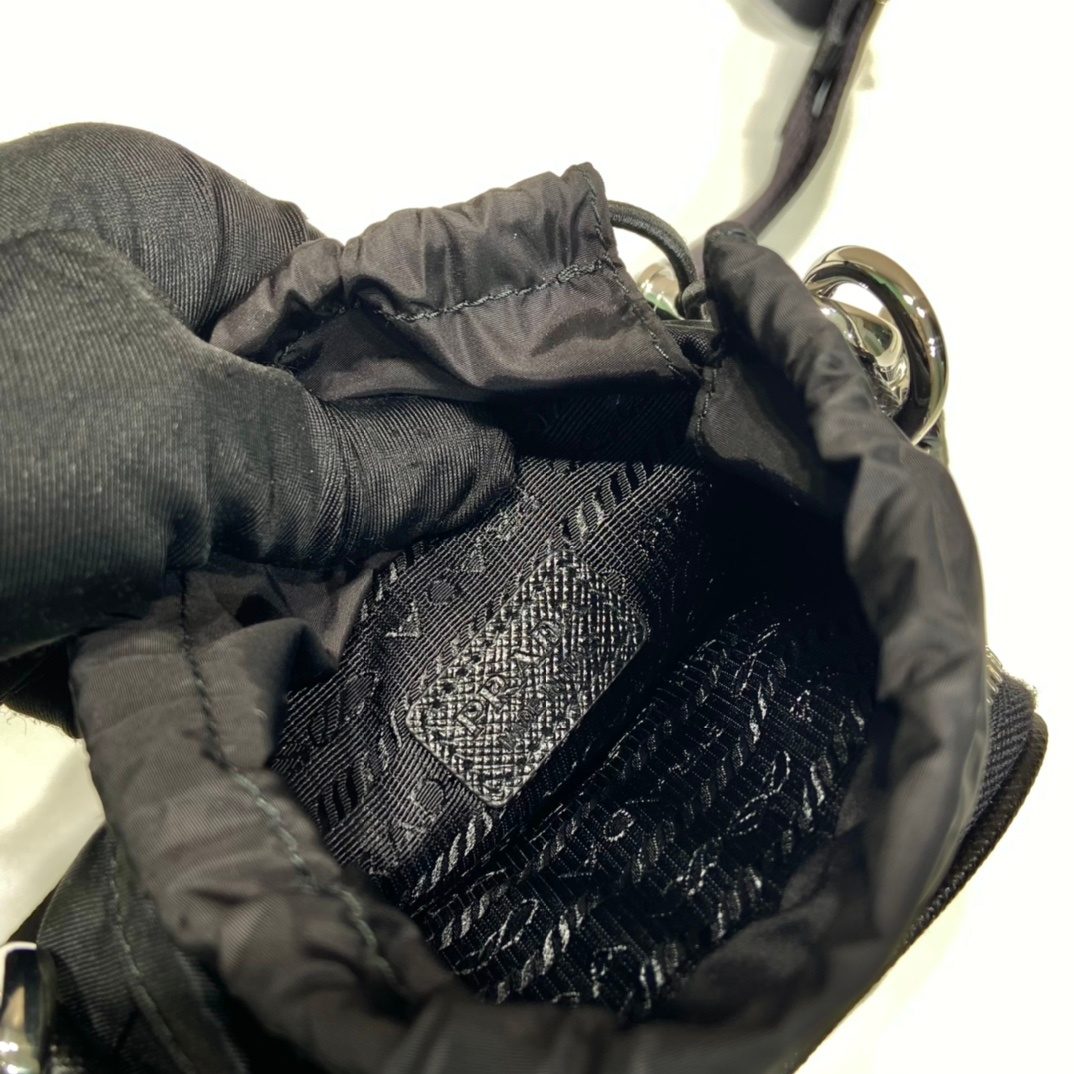Prada Nylon Shoulder Bag Black