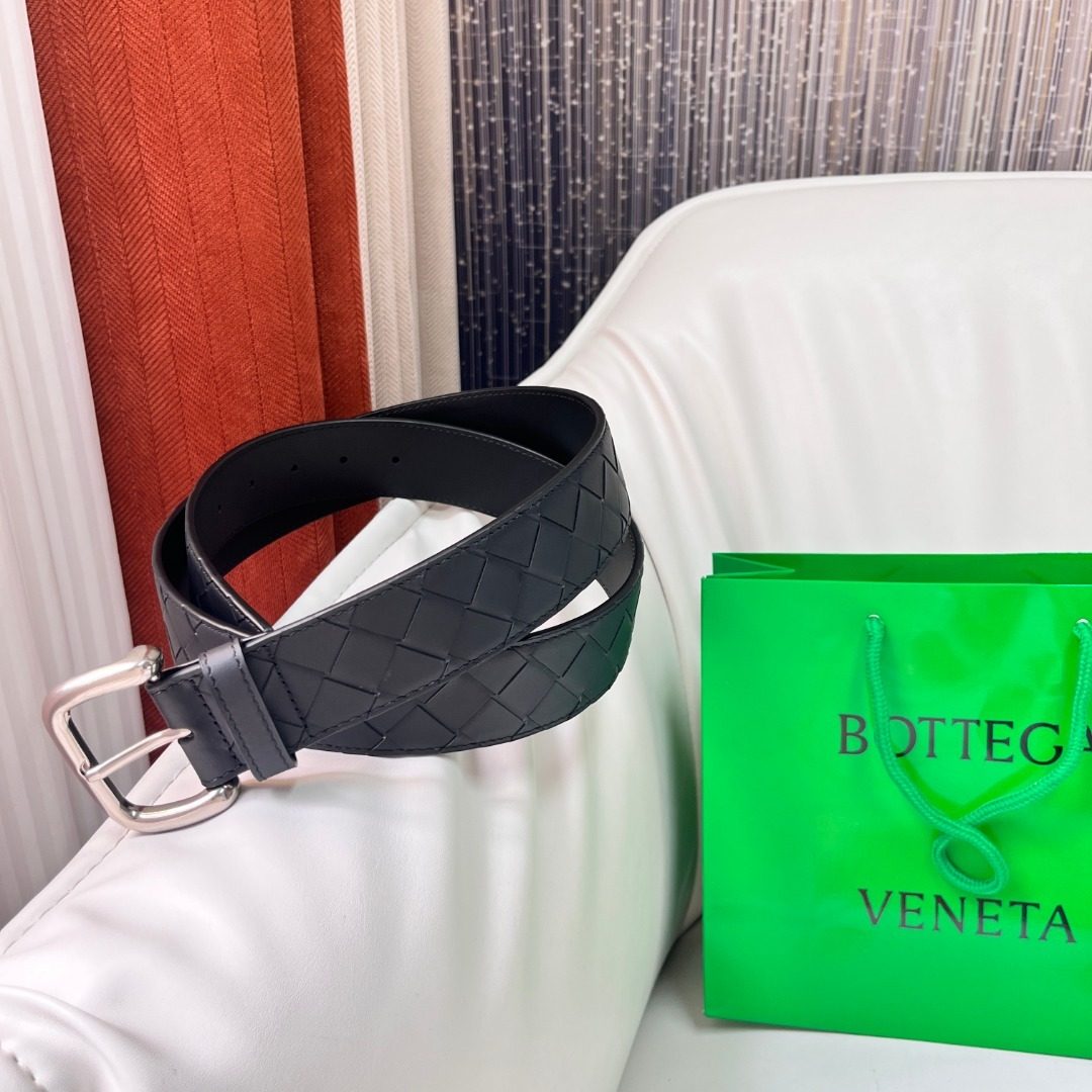 Bottega Veneta Intrecciato Leather Belt