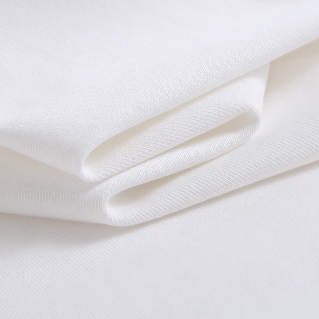 Burberry Check Trim White Crewneck T-Shirt