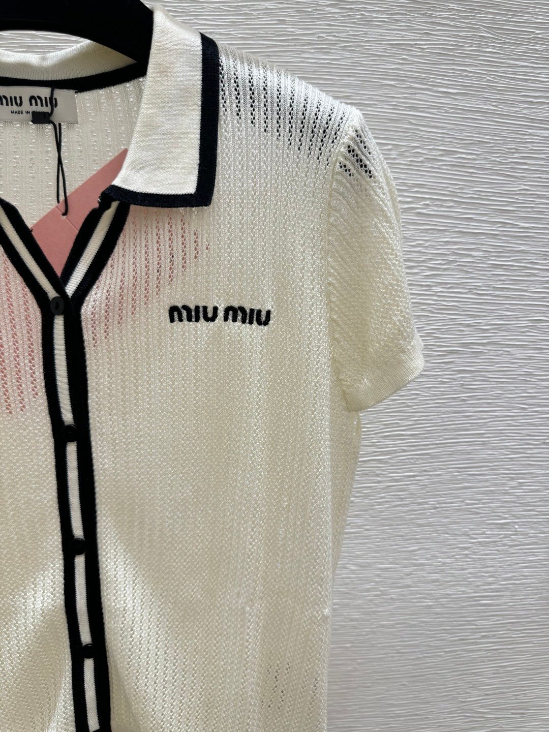 Miu Miu Wool Blend Polo Shirt
