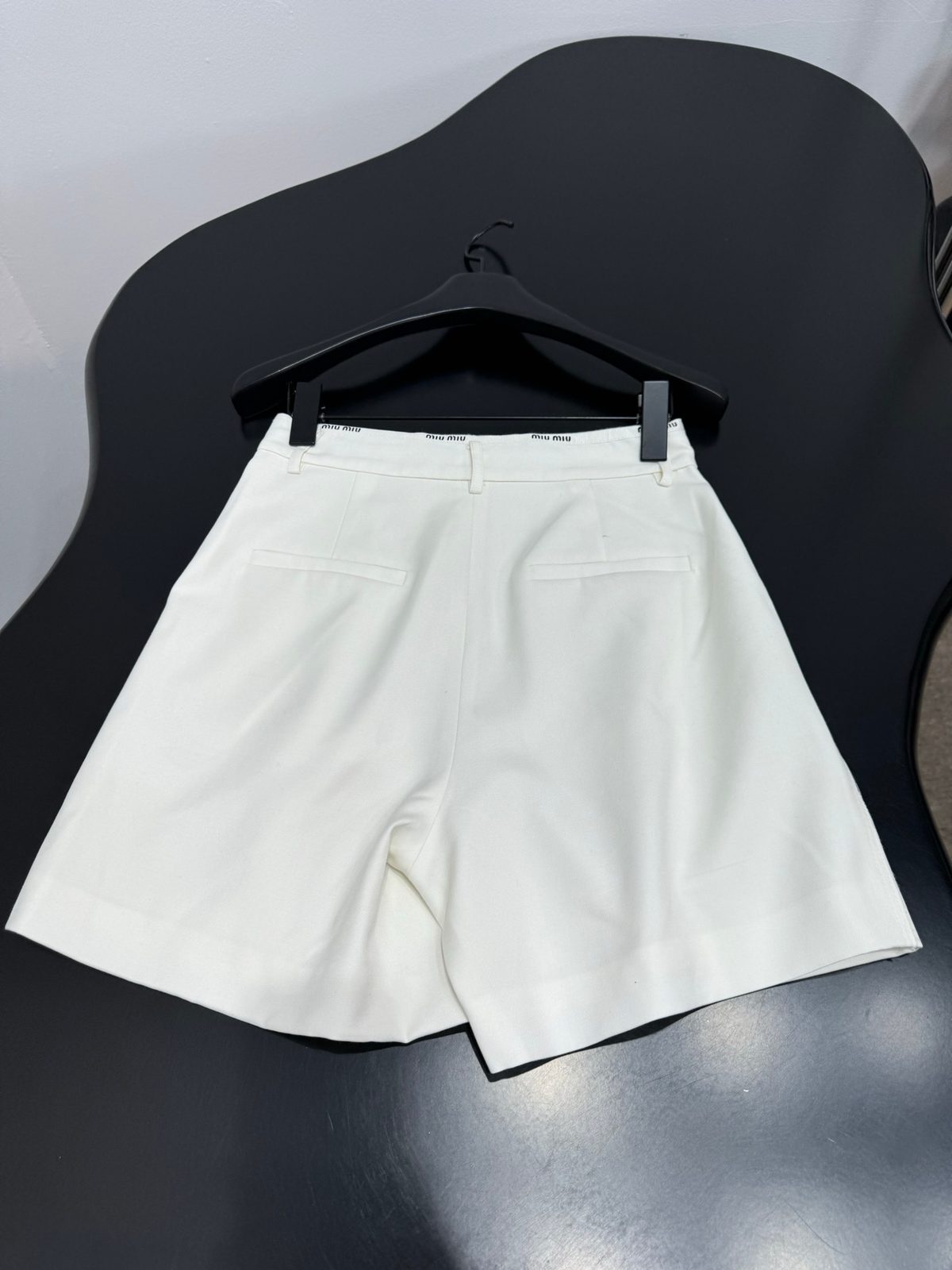 Miu Miu White Cotton Shorts