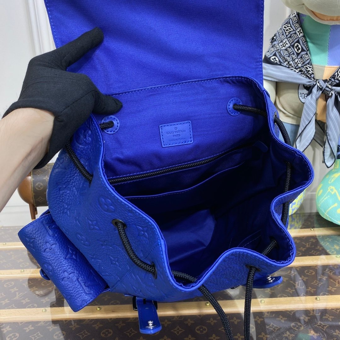 Louis Vuitton Monogram Blue Backpack