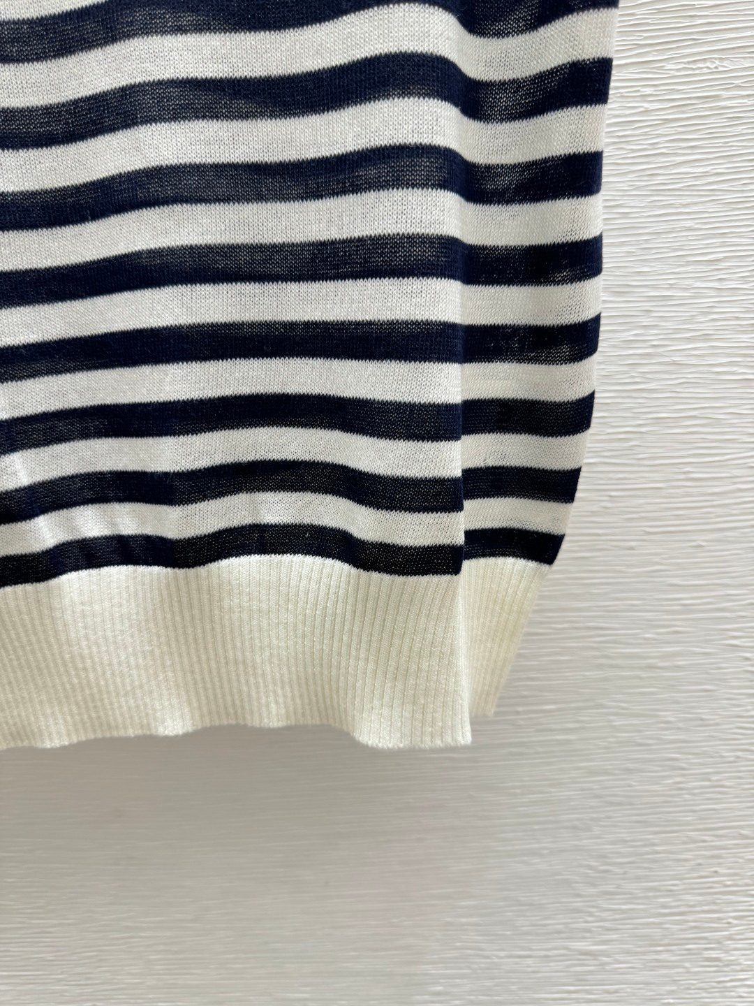 Miu Miu Striped Wool Polo Sweater Vest