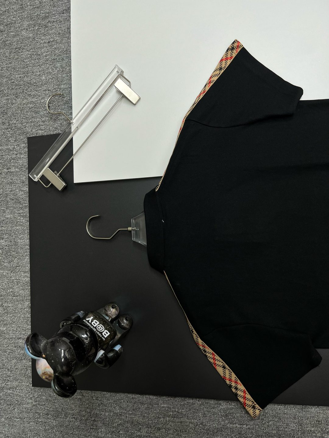 Burberry Vintage Check Trim Polo Shirt