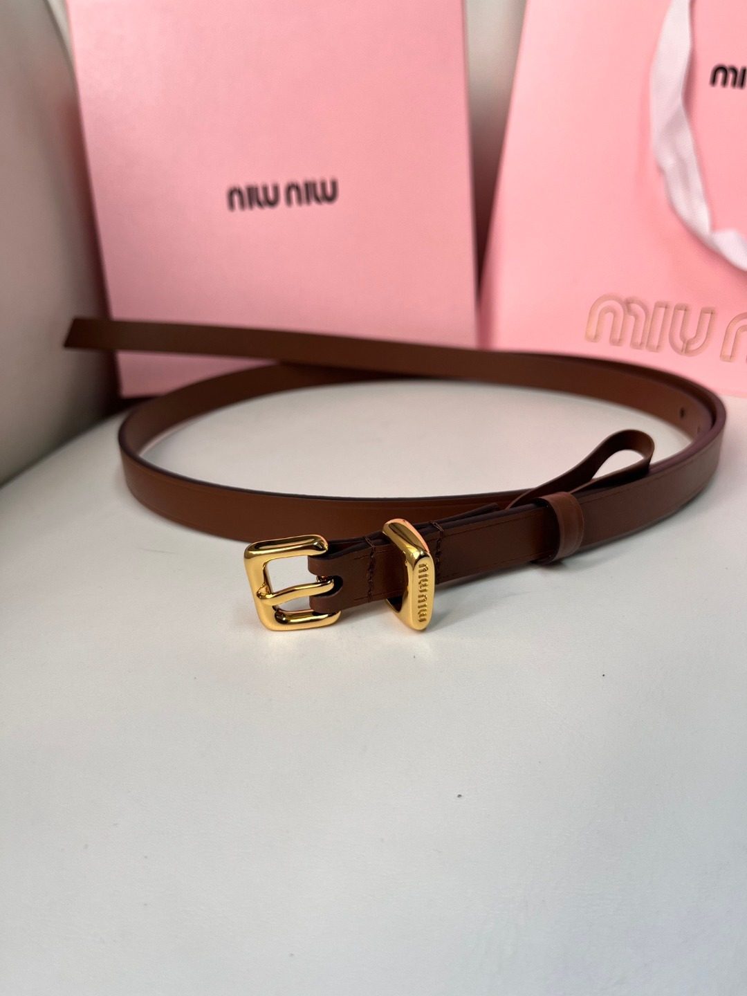 Miu Miu Leather Belt