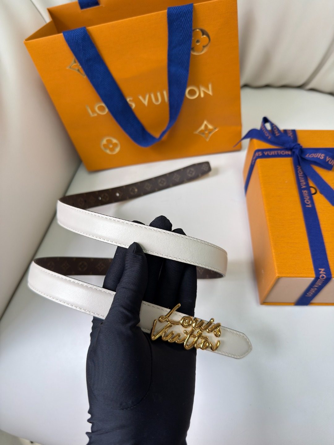 Louis Vuitton Monogram Reversible Leather Belt