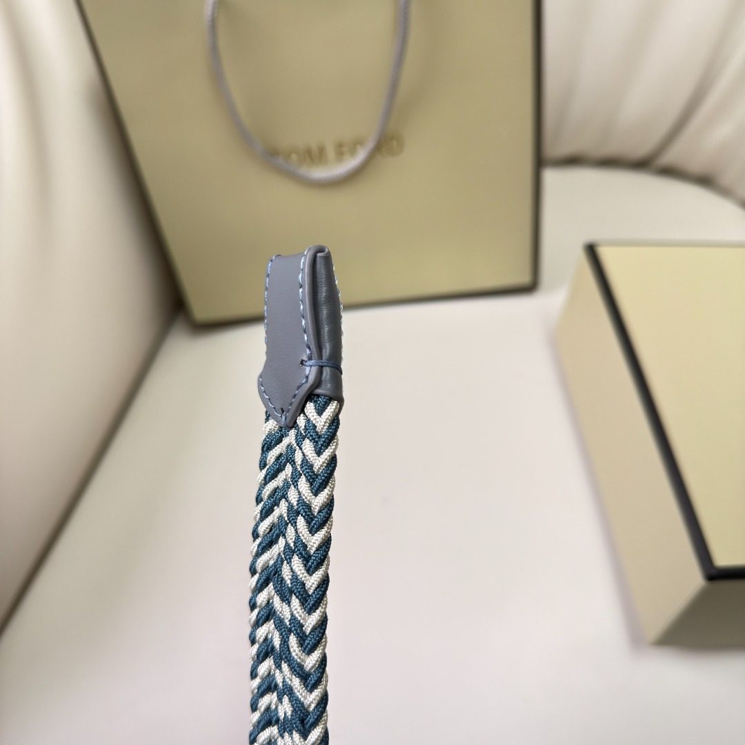 Tom Ford Chevron Woven Leather Belt