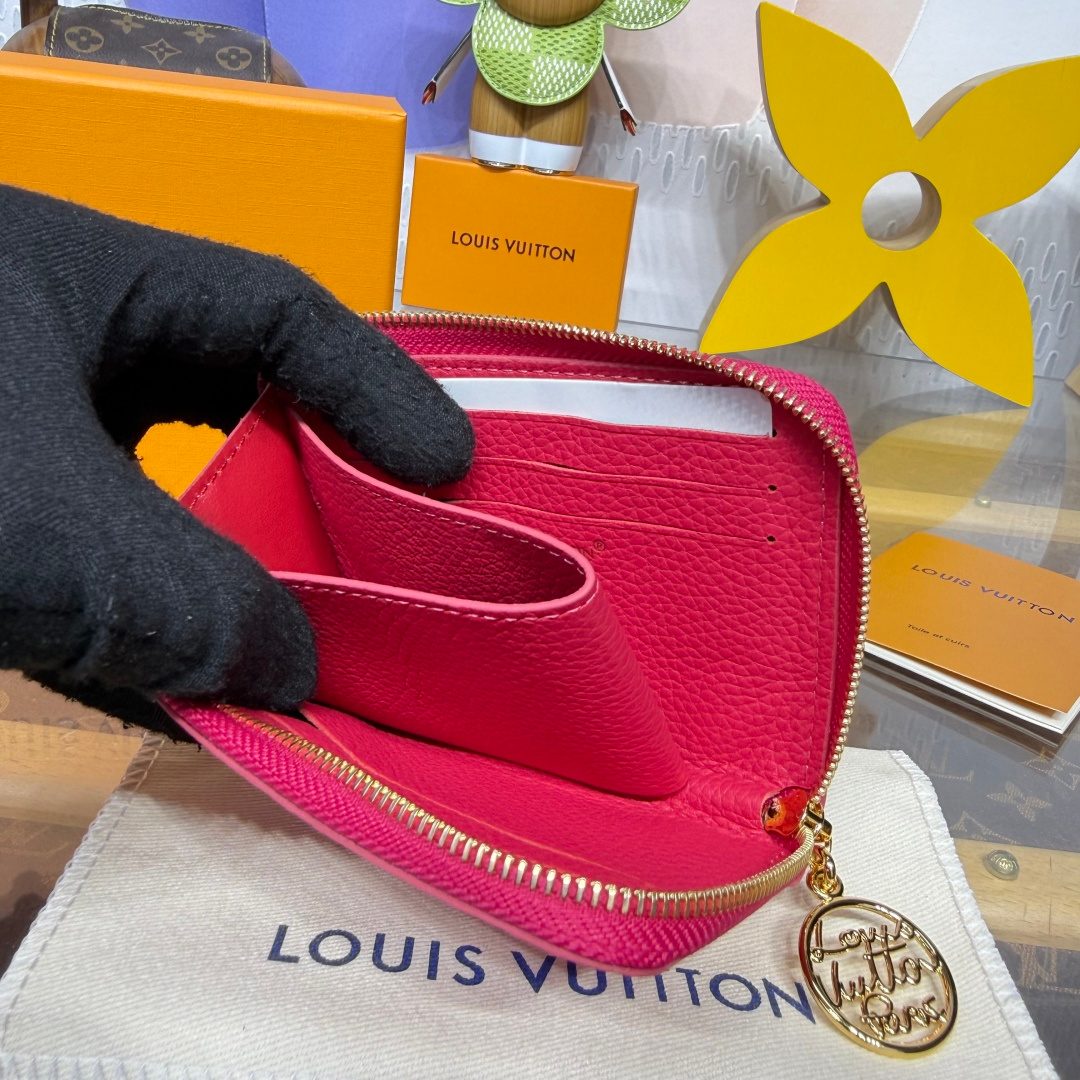 Louis Vuitton Zippy Wallet Hot Pink