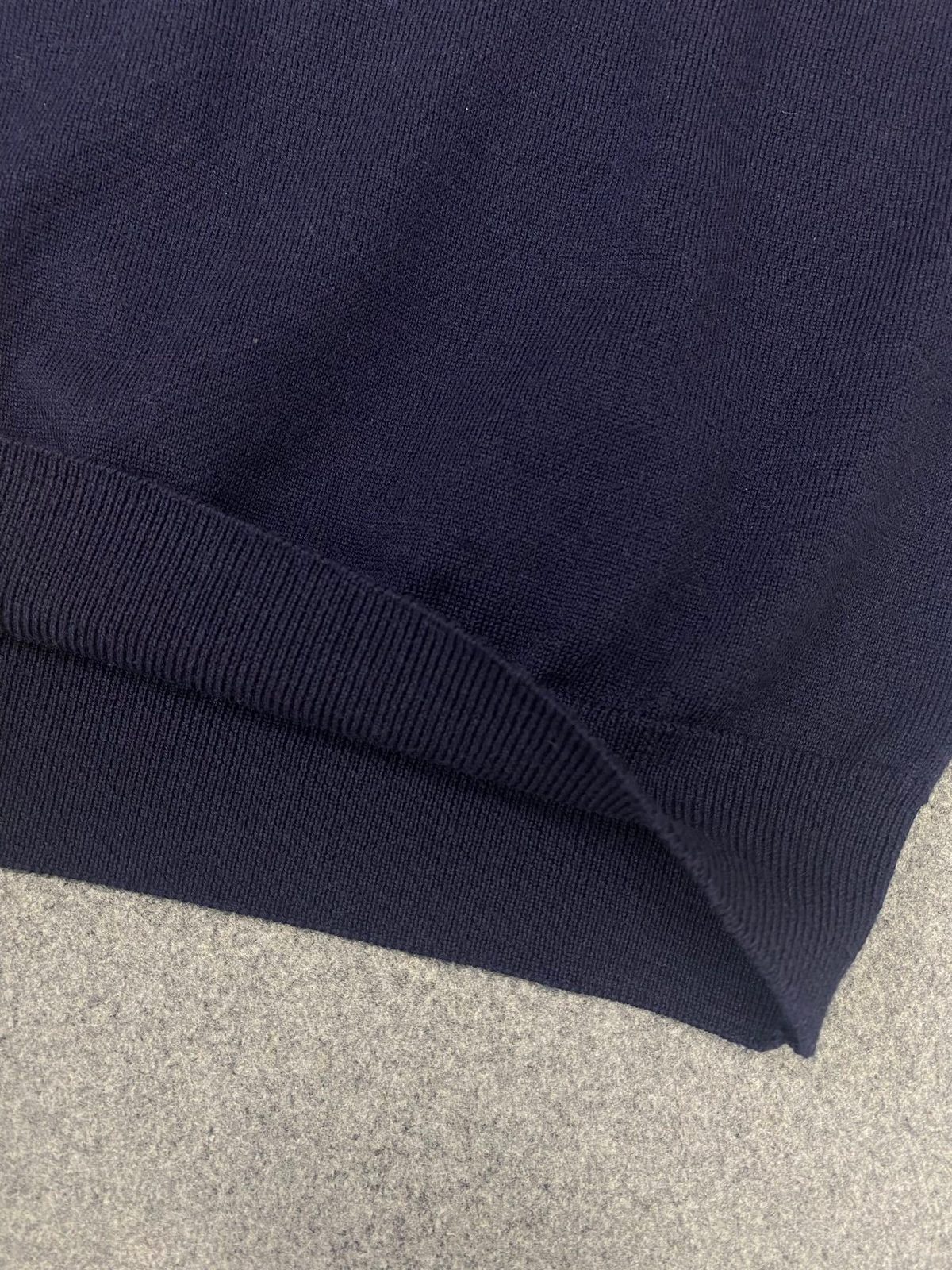 Dark Navy Wool Crewneck Sweater