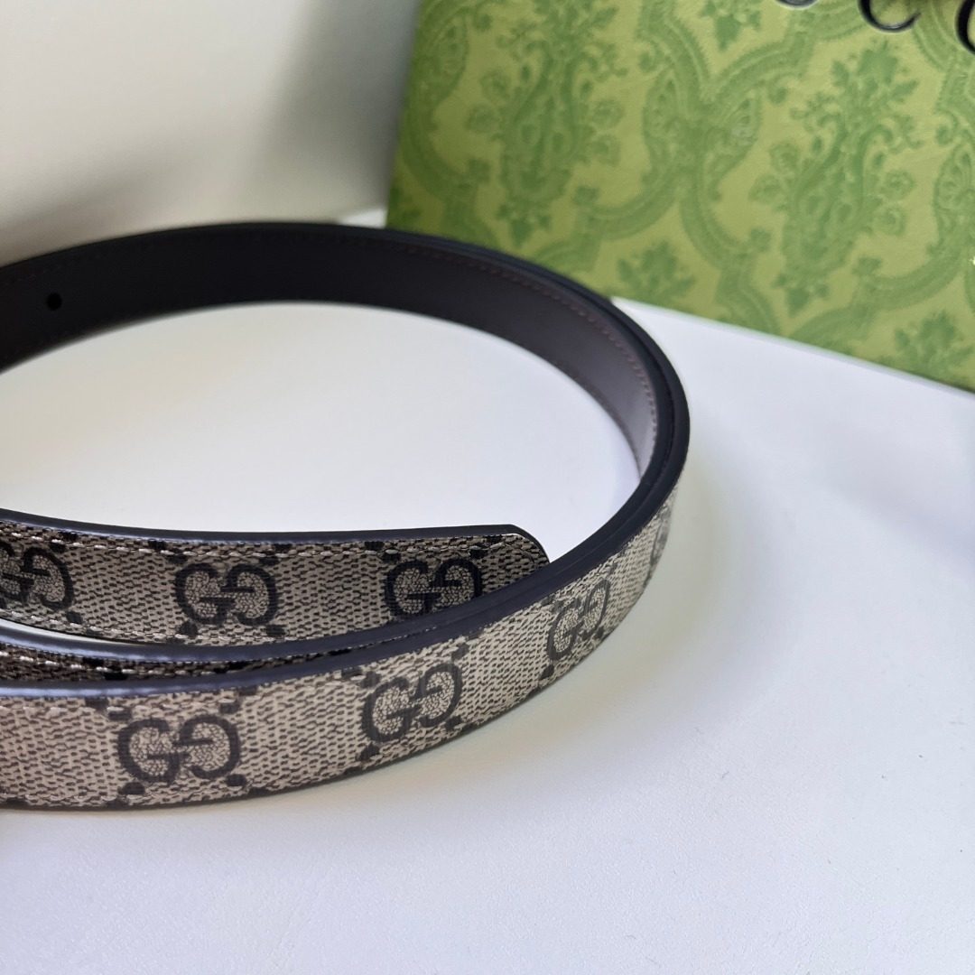 Gucci GG Monogram Canvas Web Belt