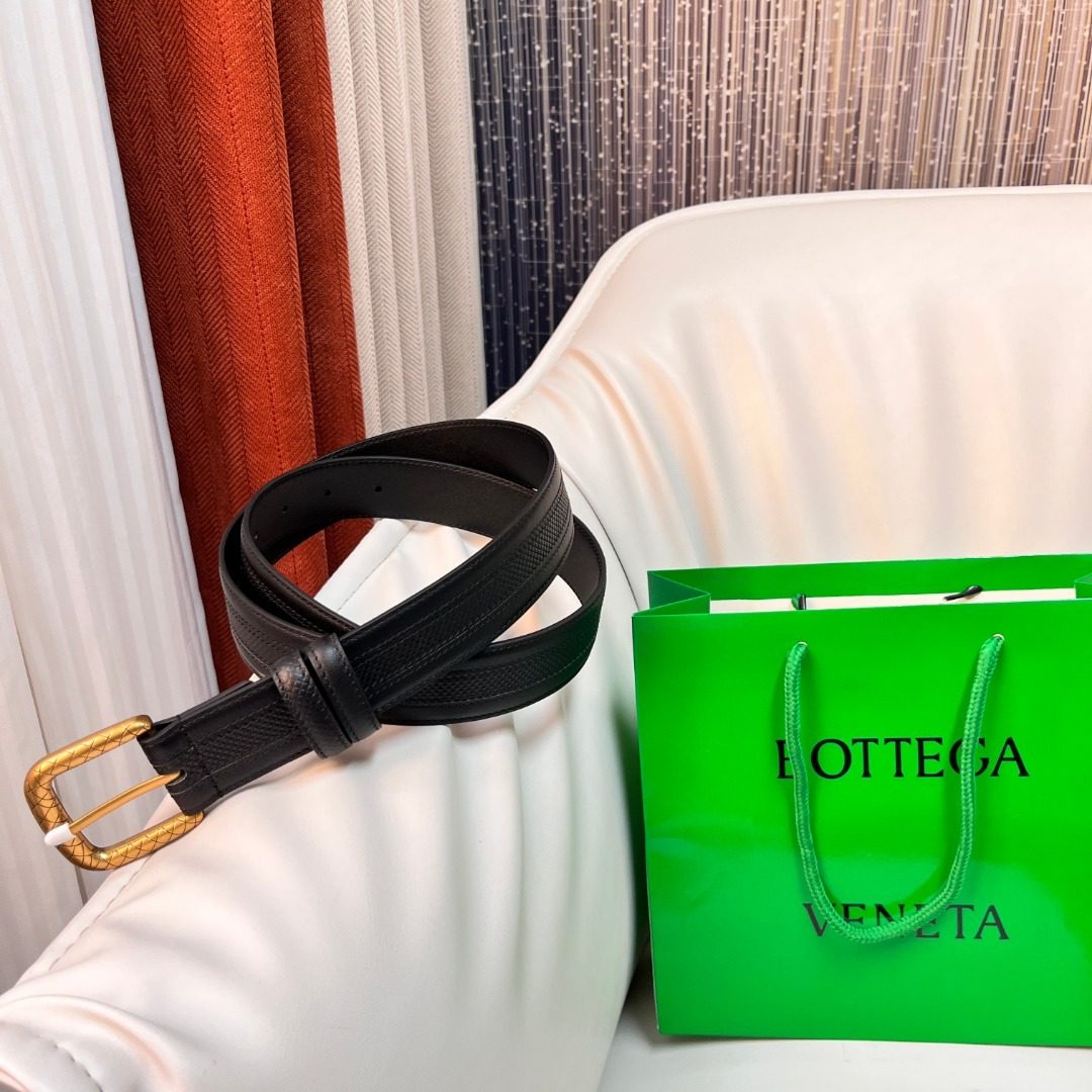 Bottega Veneta Intrecciato Leather Belt