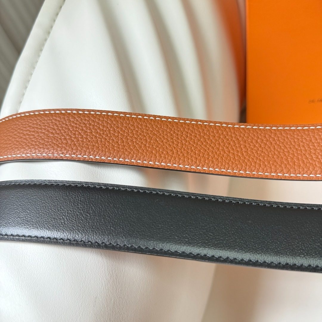 Hermès Leather Reversible Belt