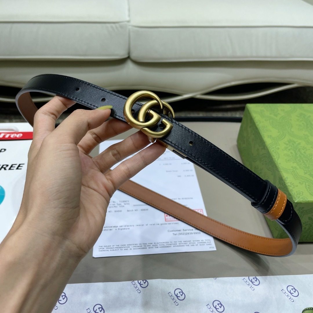 Gucci GG Marmont Leather Belt