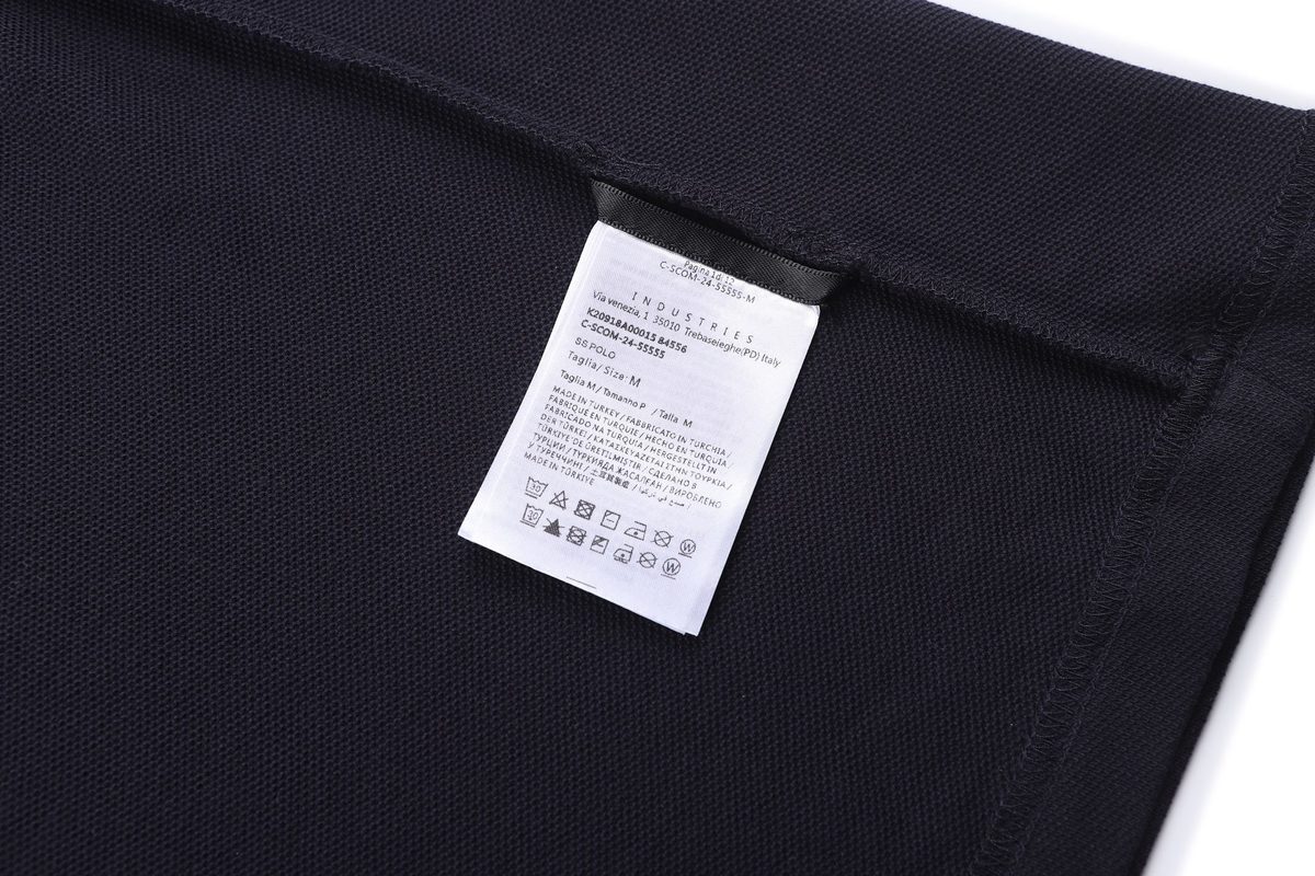 Moncler Logo Patch Cotton Polo Shirt