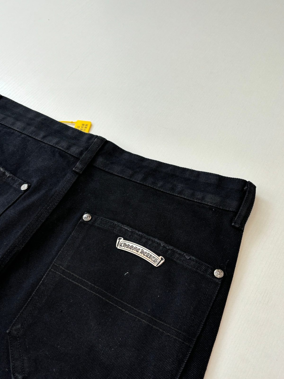 Chrome Hearts Black Denim Cargo Shorts