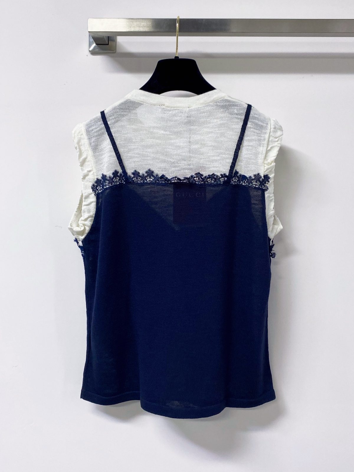 Gucci GG Logo Cashmere Tank Top