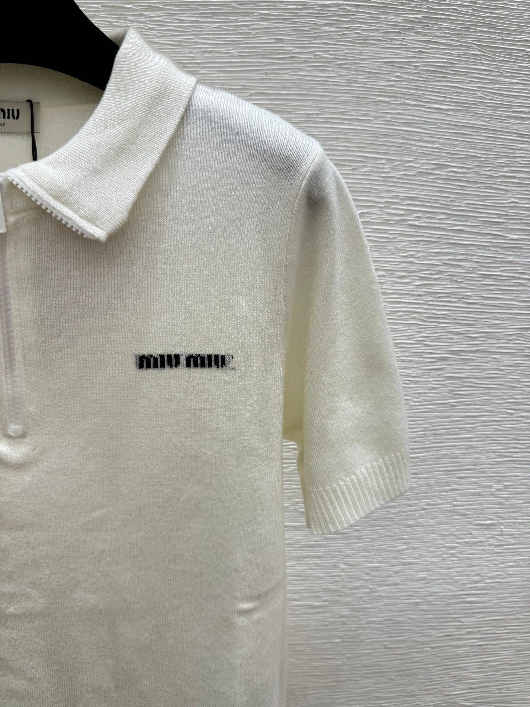 Miu Miu Wool Knit Polo Shirt