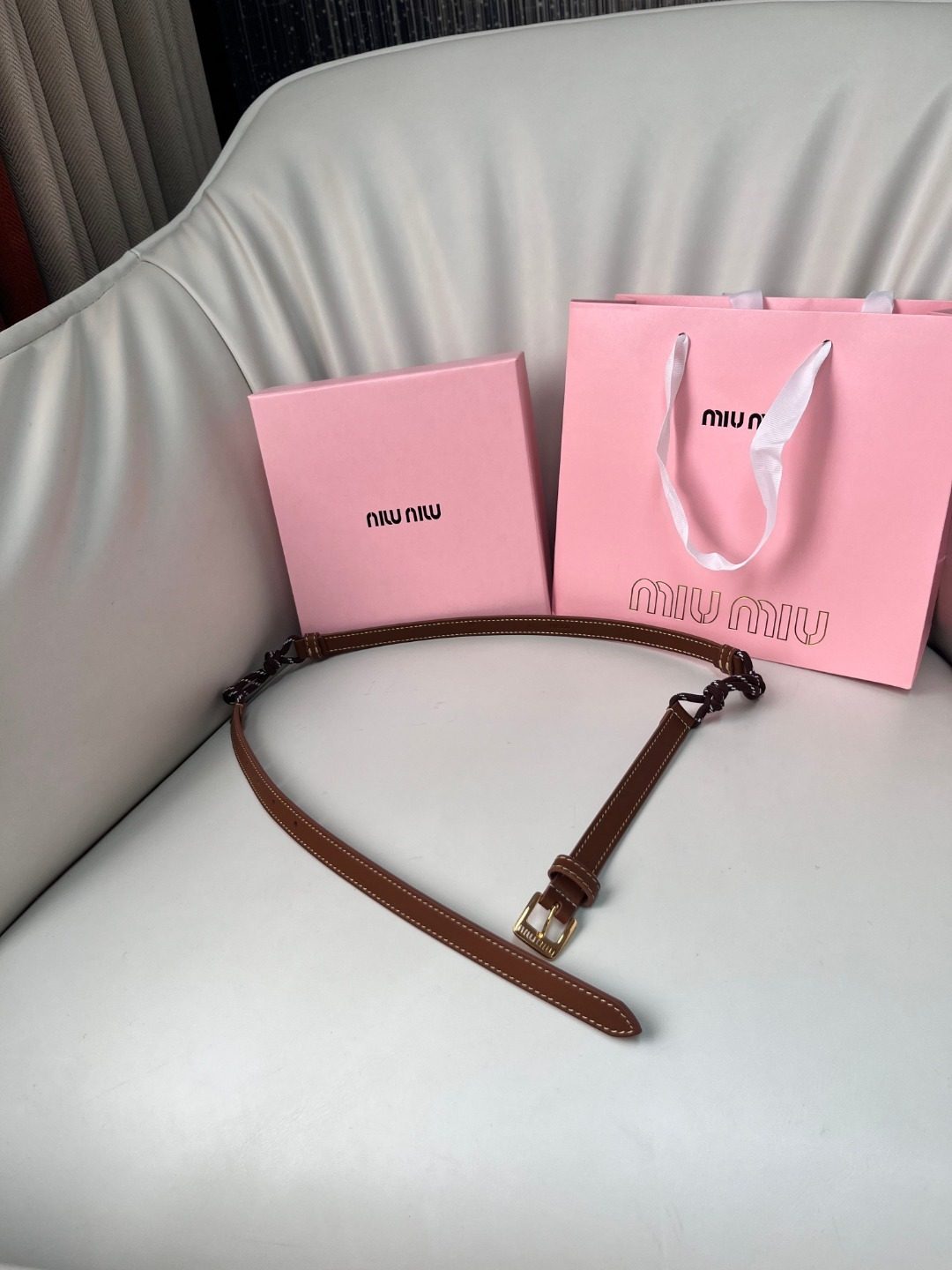 Miu Miu Leather Belt