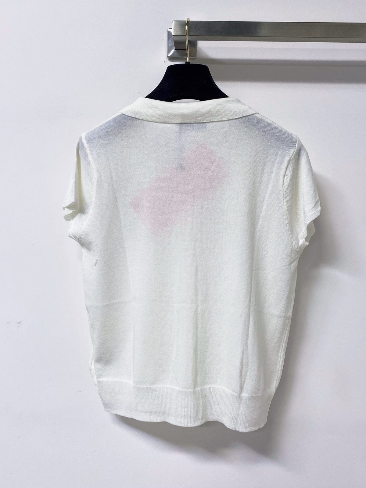 Miu Miu Ribbed Knit Short-Sleeve Cardigan
