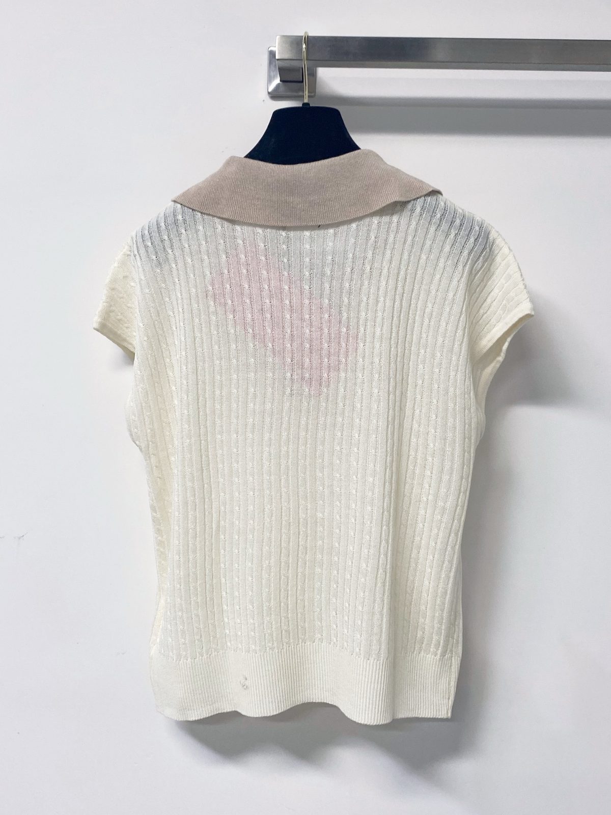 Miu Miu Striped Wool Knit Vest