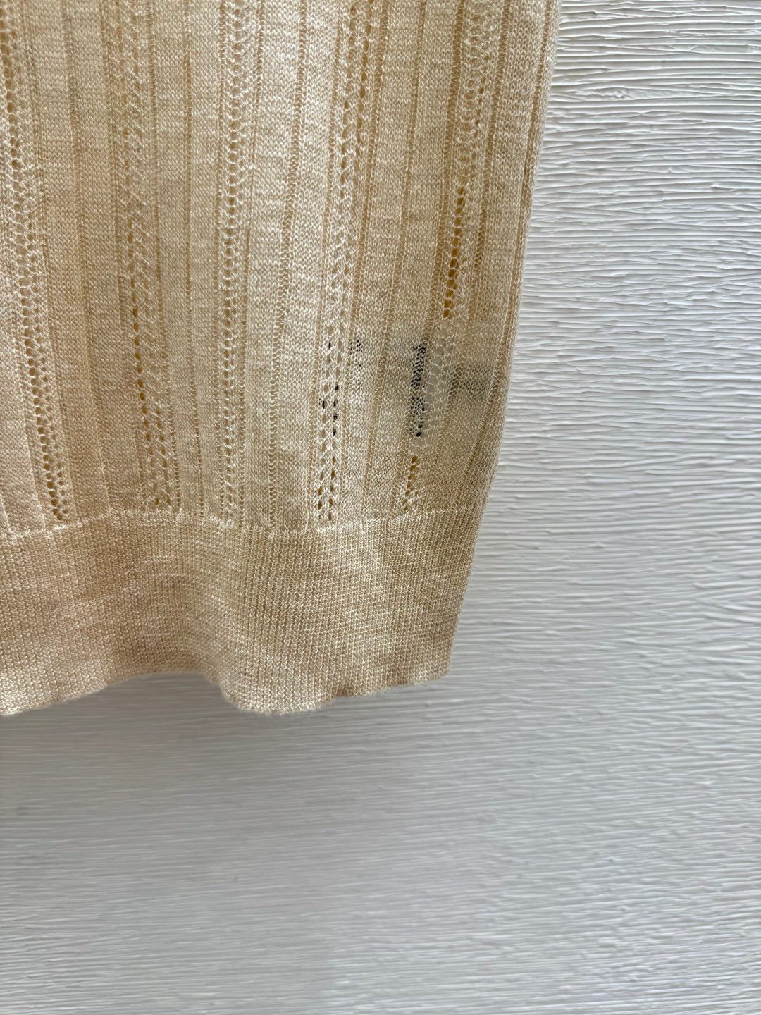 Miu Miu Ribbed Knit Polo Shirt