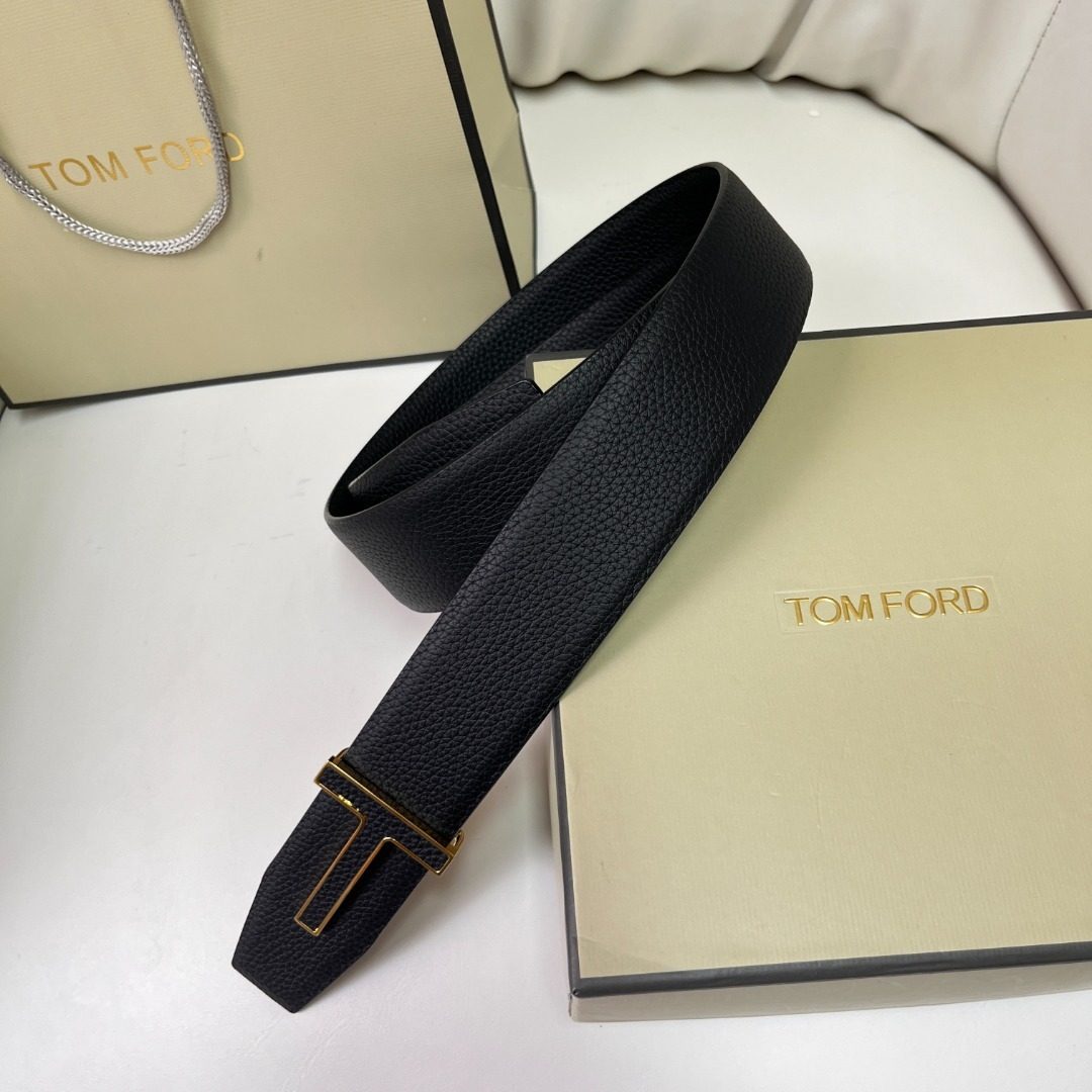 Tom Ford Black Leather Belt