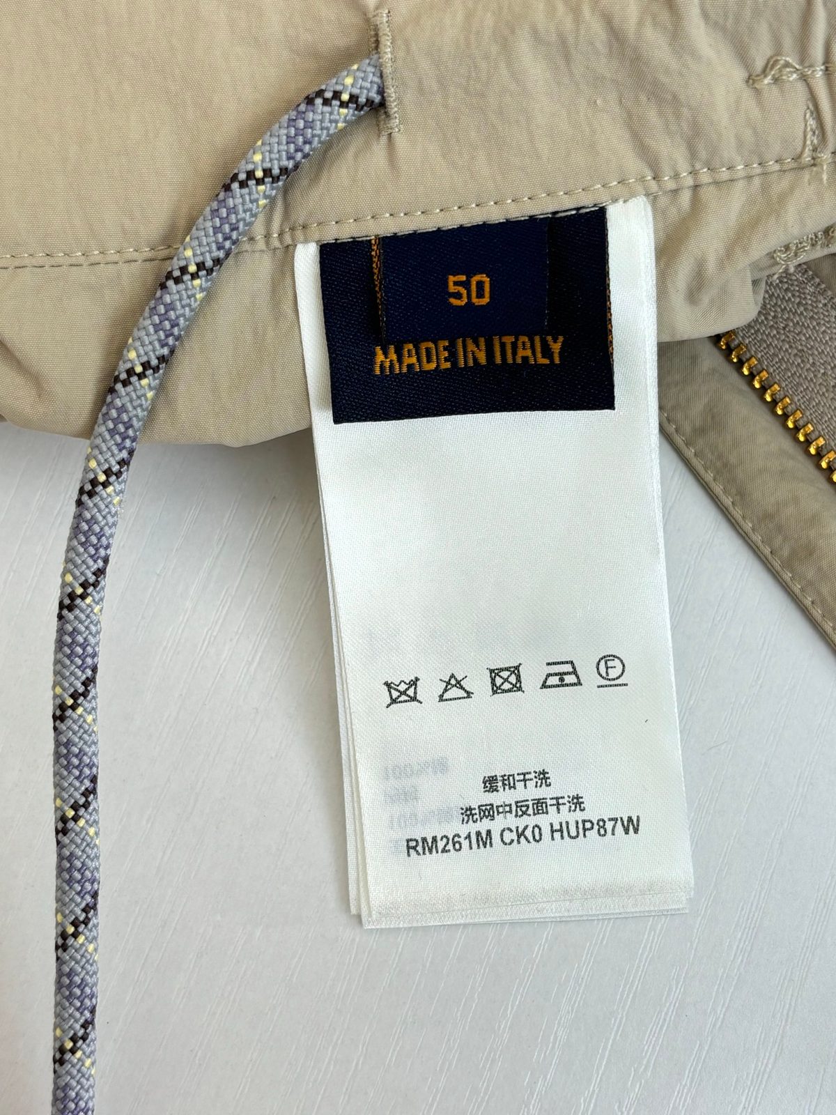 Italian Beige Cargo Pants Size Item