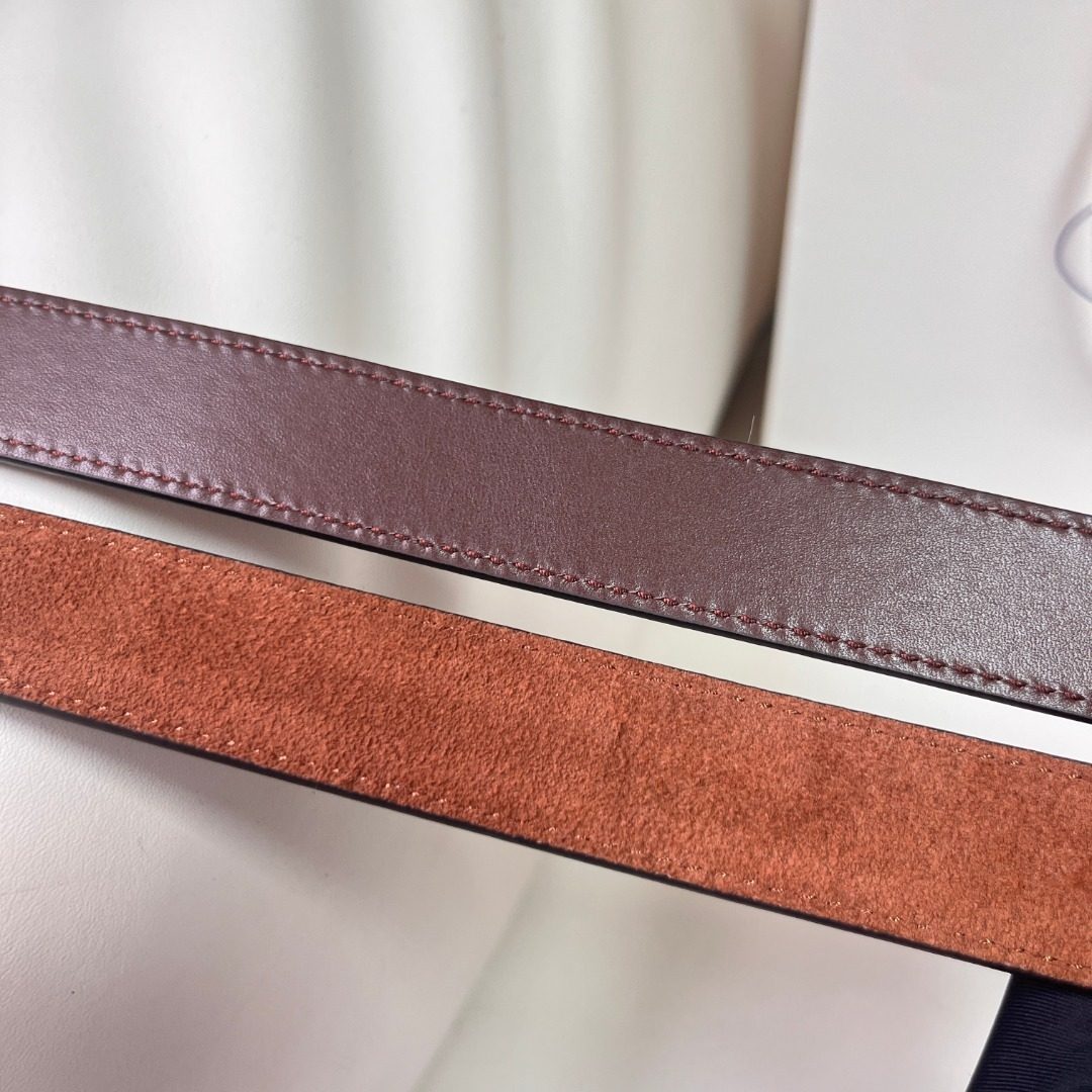 Prada Suede Leather Belt Brown