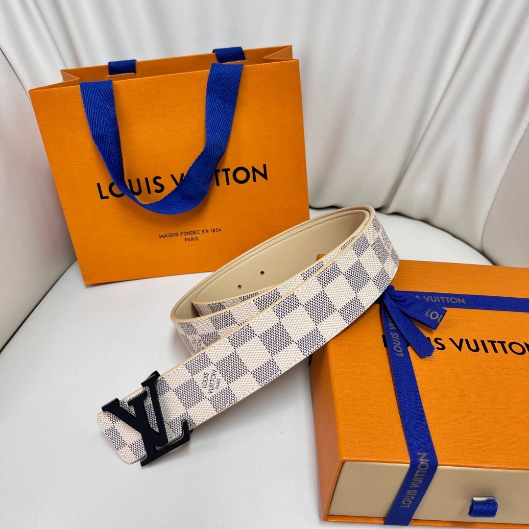 Louis Vuitton Damier Azur Canvas Belt