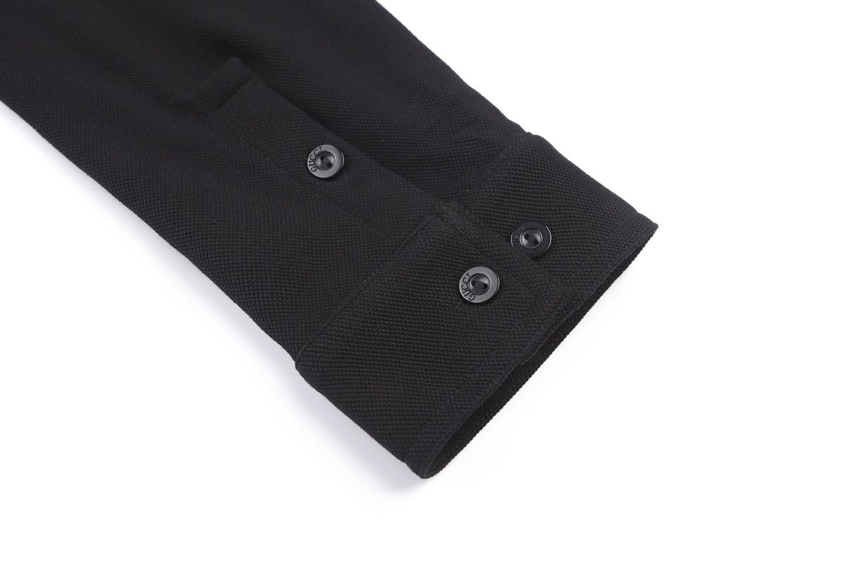 Gucci Black Wool Polo Shirt