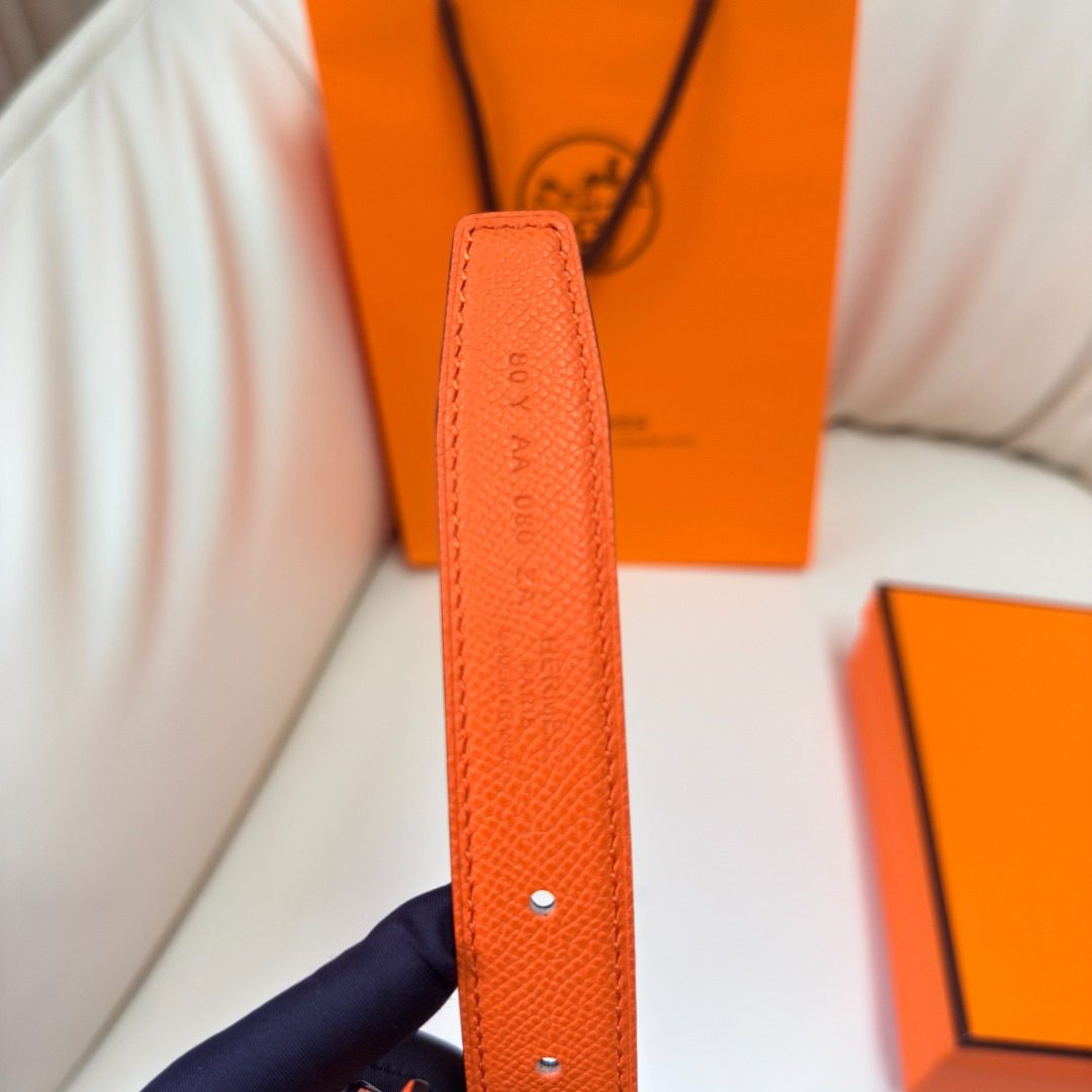 Hermès Reversible Leather Strap Belt