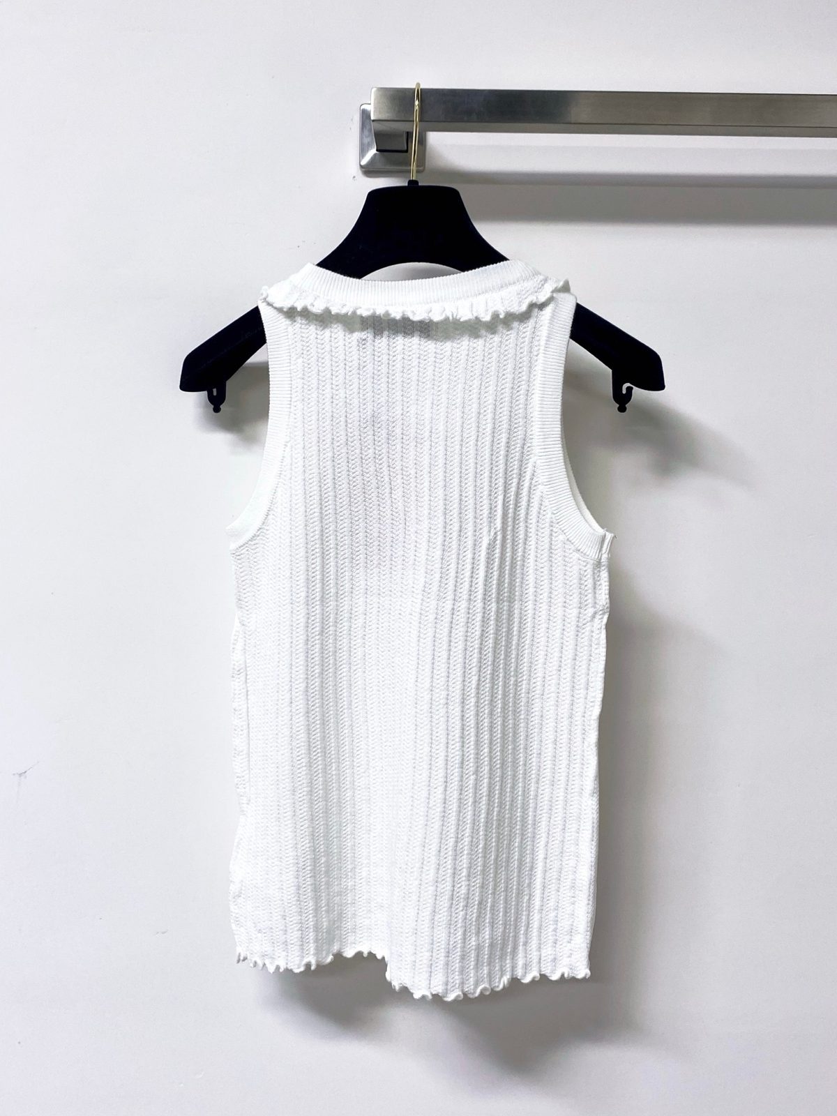 Miu Miu Ribbed Knit Tank Top