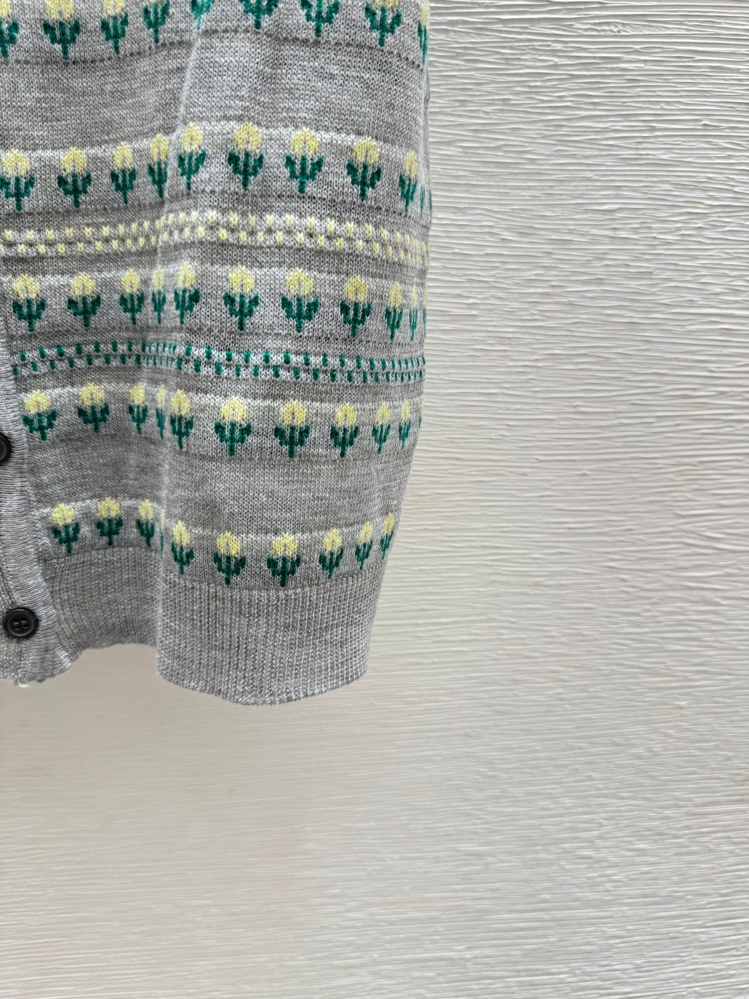 Miu Miu Cactus Jacquard Cardigan Sweater