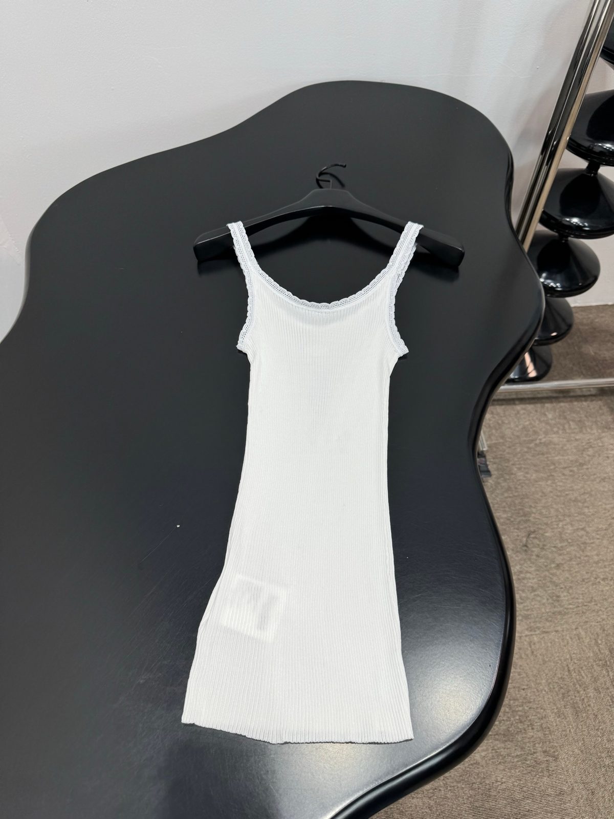 Prada Ribbed Tank Top White