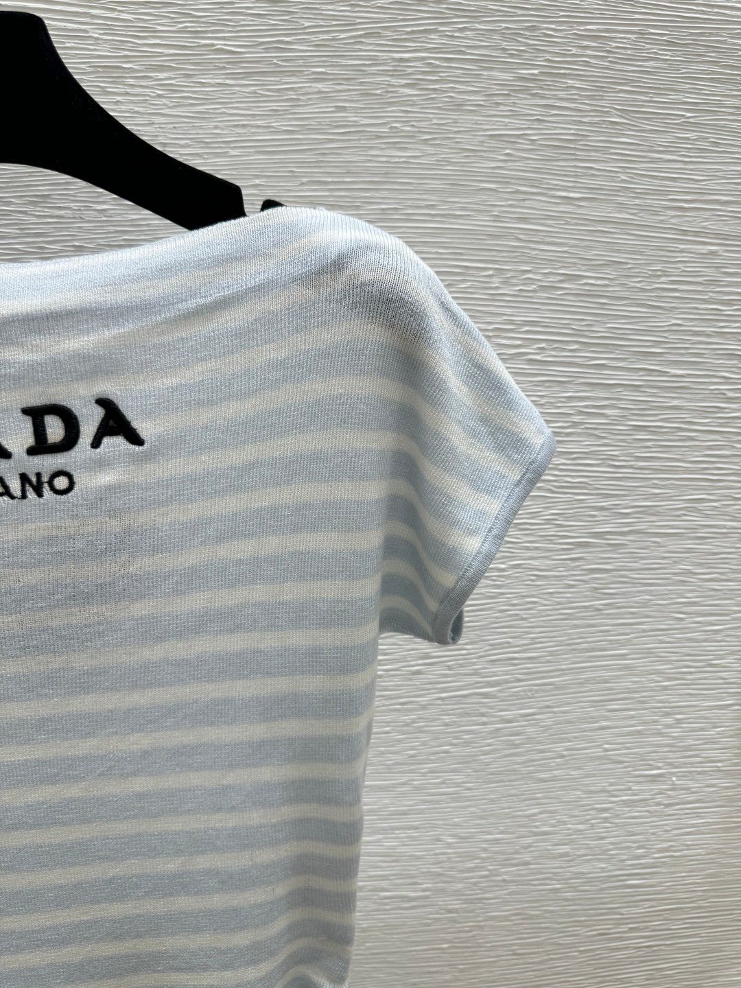 Prada Milano Striped Cotton T-Shirt