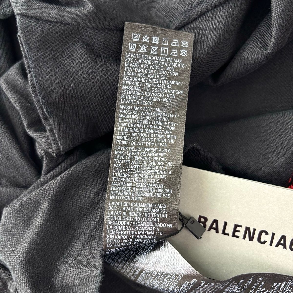 Balenciaga Graphic Print Short Sleeve T-Shirt