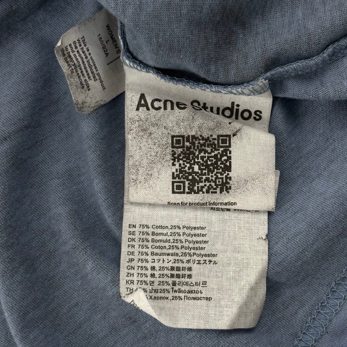 Acne Studios Coin Print Distressed T-Shirt