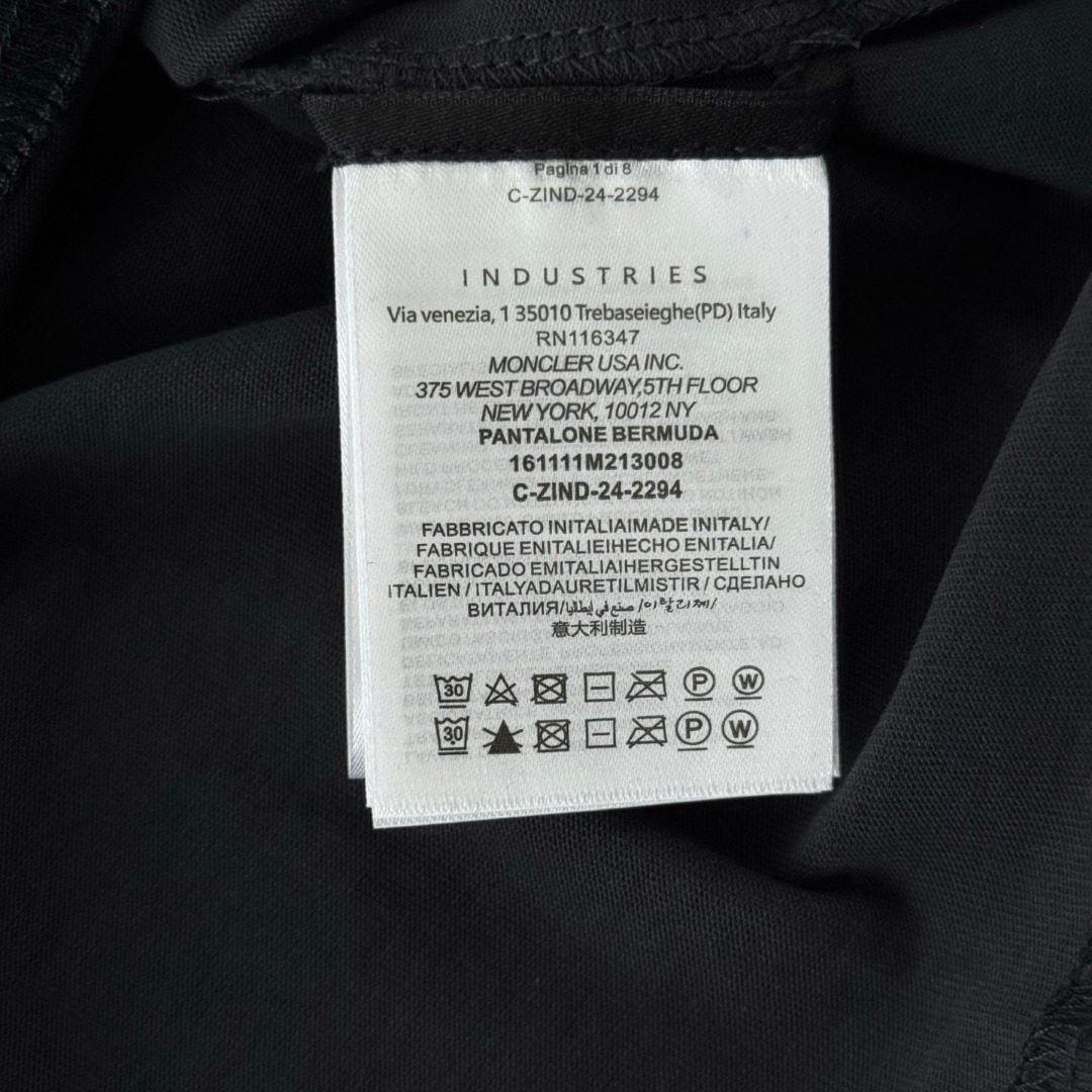 Moncler Black Bermuda Shorts