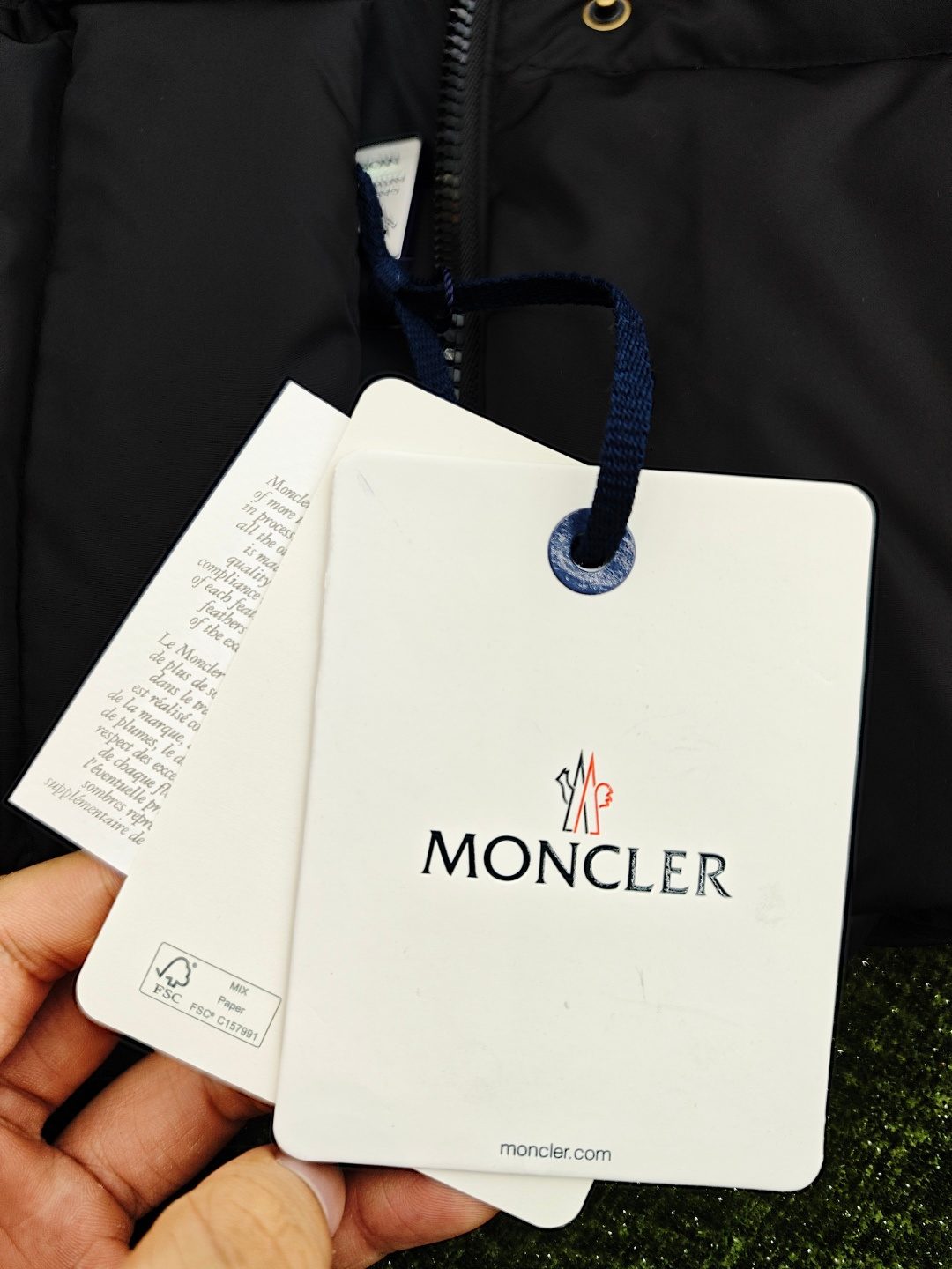 Moncler Black Quilted Down Jacket