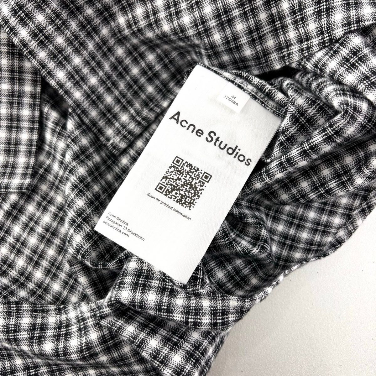 Acne Studios Check Pattern Button-Up Shirt
