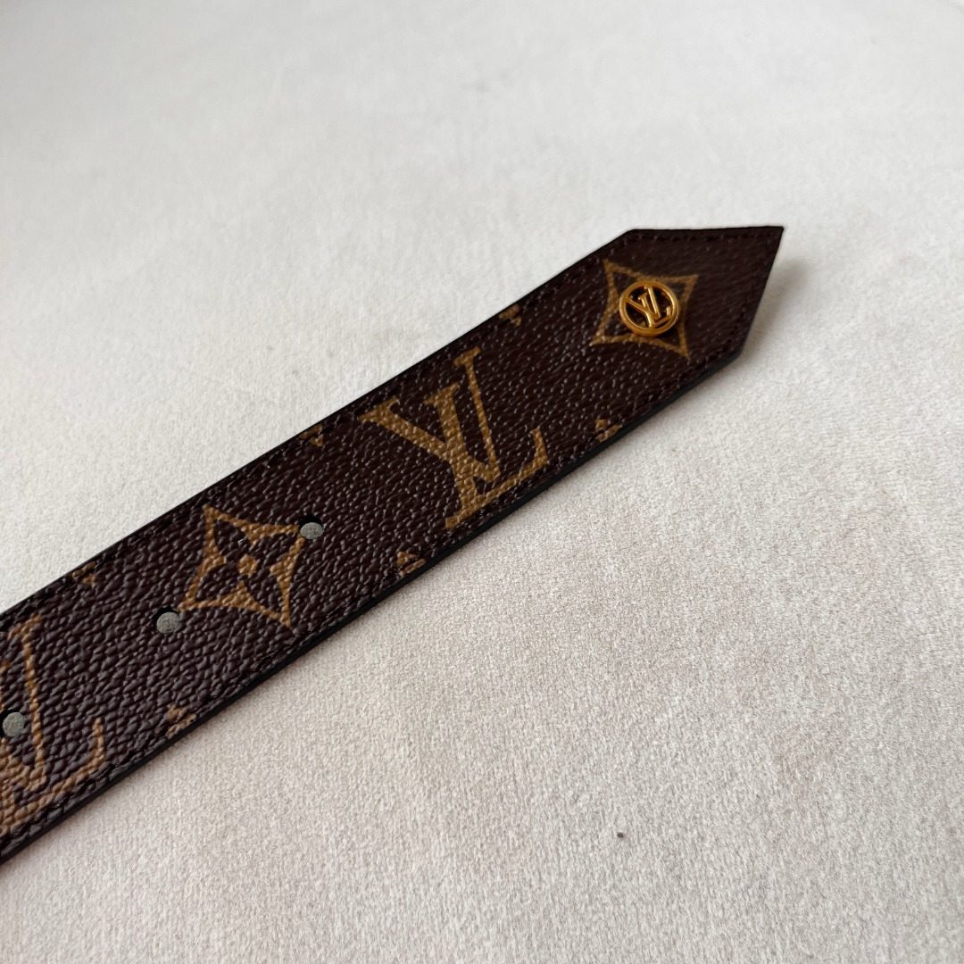 Louis Vuitton Monogram Canvas Leather Belt