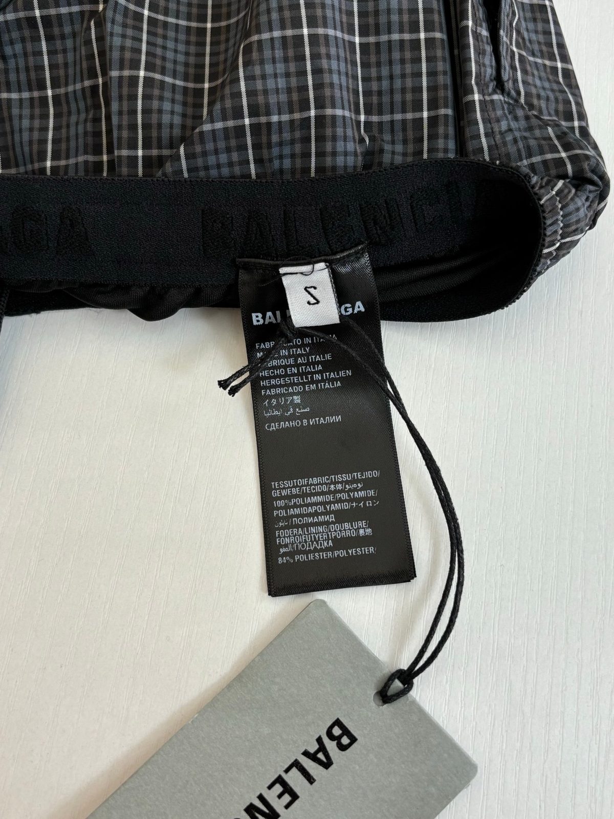 Balenciaga Plaid Cotton Shorts